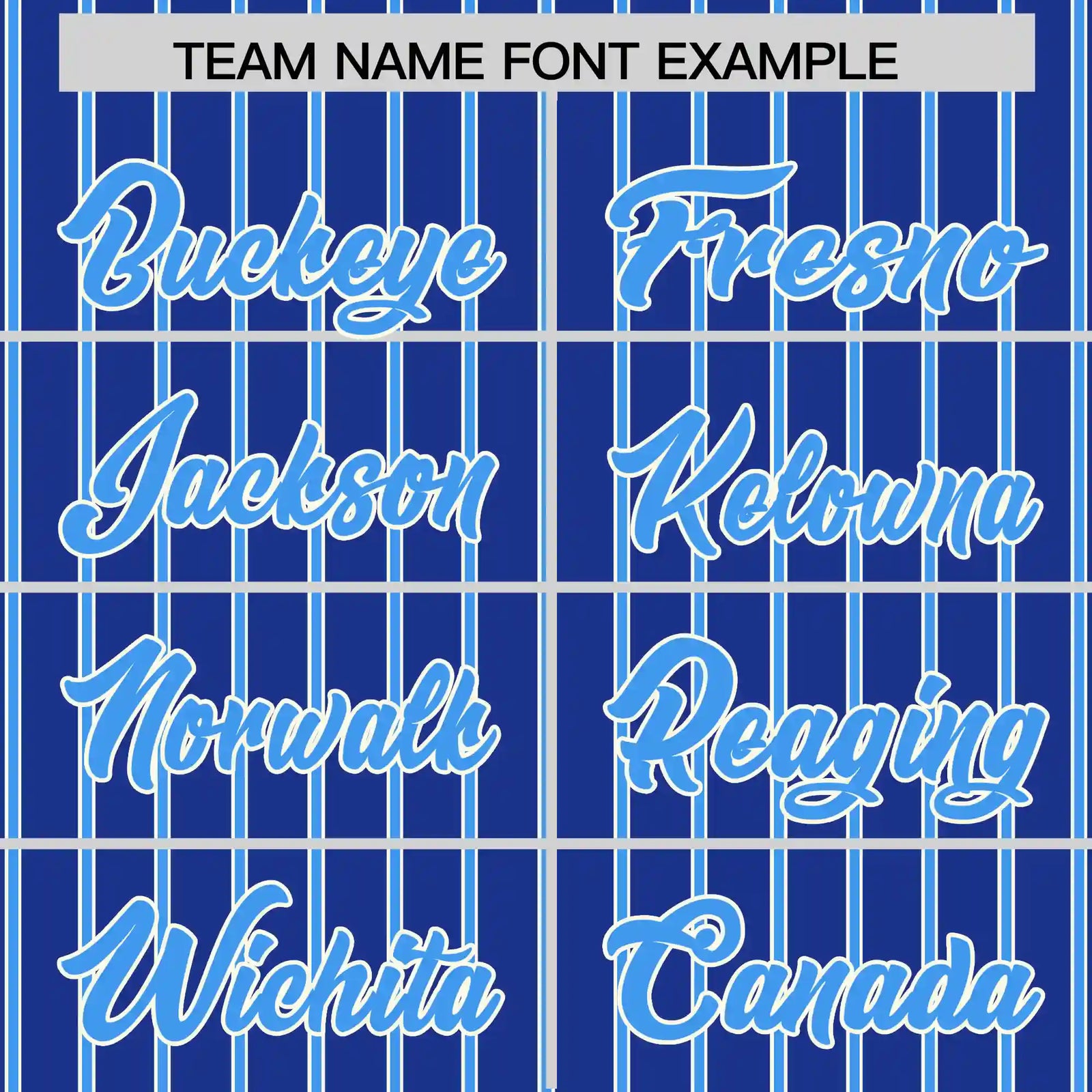 Custom Royal Blue White-Powder Blue Pinstripe Pattern Design Performance T-Shirt