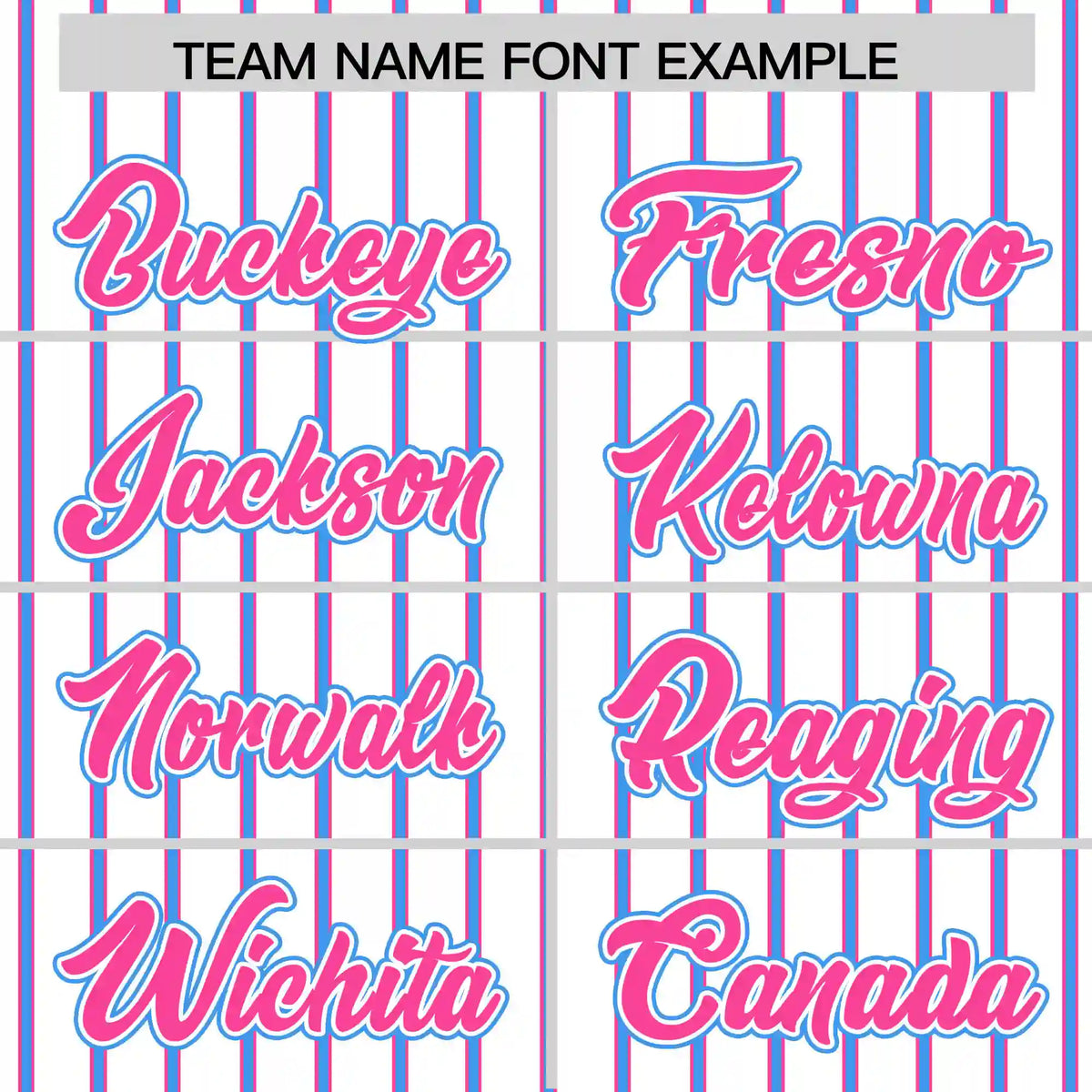 Custom White Pink-Powder Blue Pinstripe Pattern Design Performance T-Shirt