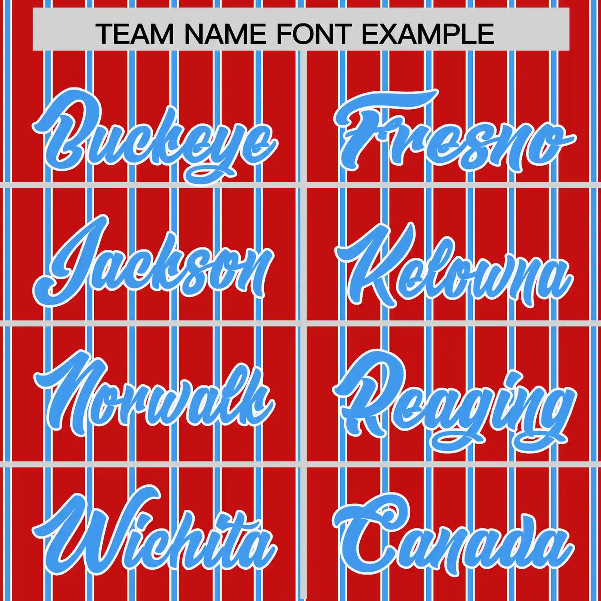 Custom Red White-Powder Blue Pinstripe Pattern Design Performance T-Shirt