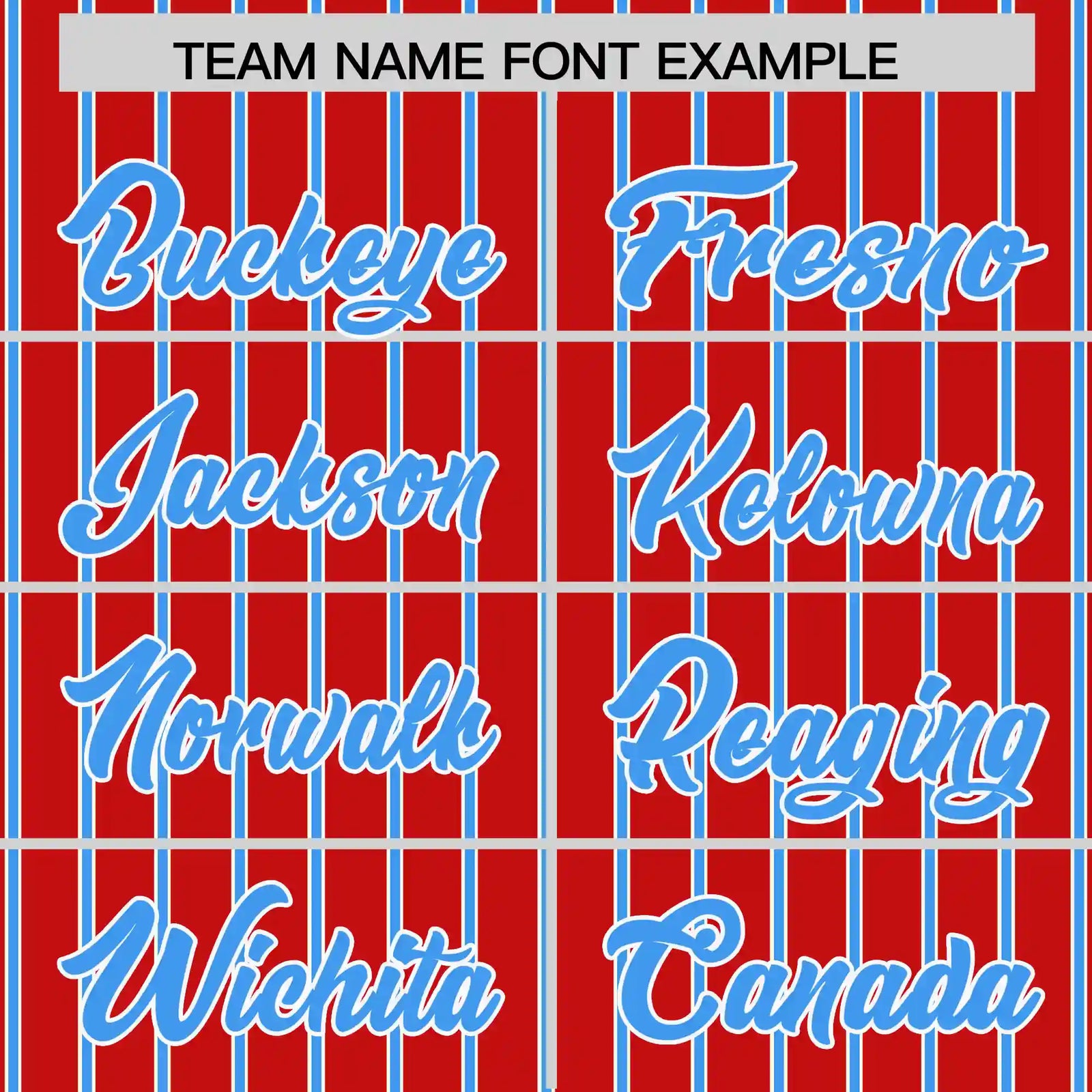 Custom Red White-Powder Blue Pinstripe Pattern Design Performance T-Shirt