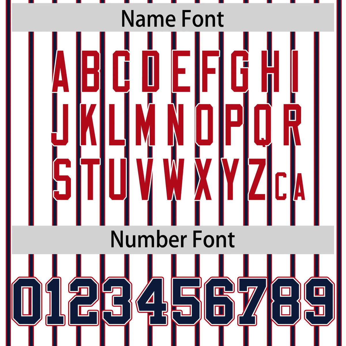 Custom White Red-Navy Pinstripe Pattern Design Performance T-Shirt