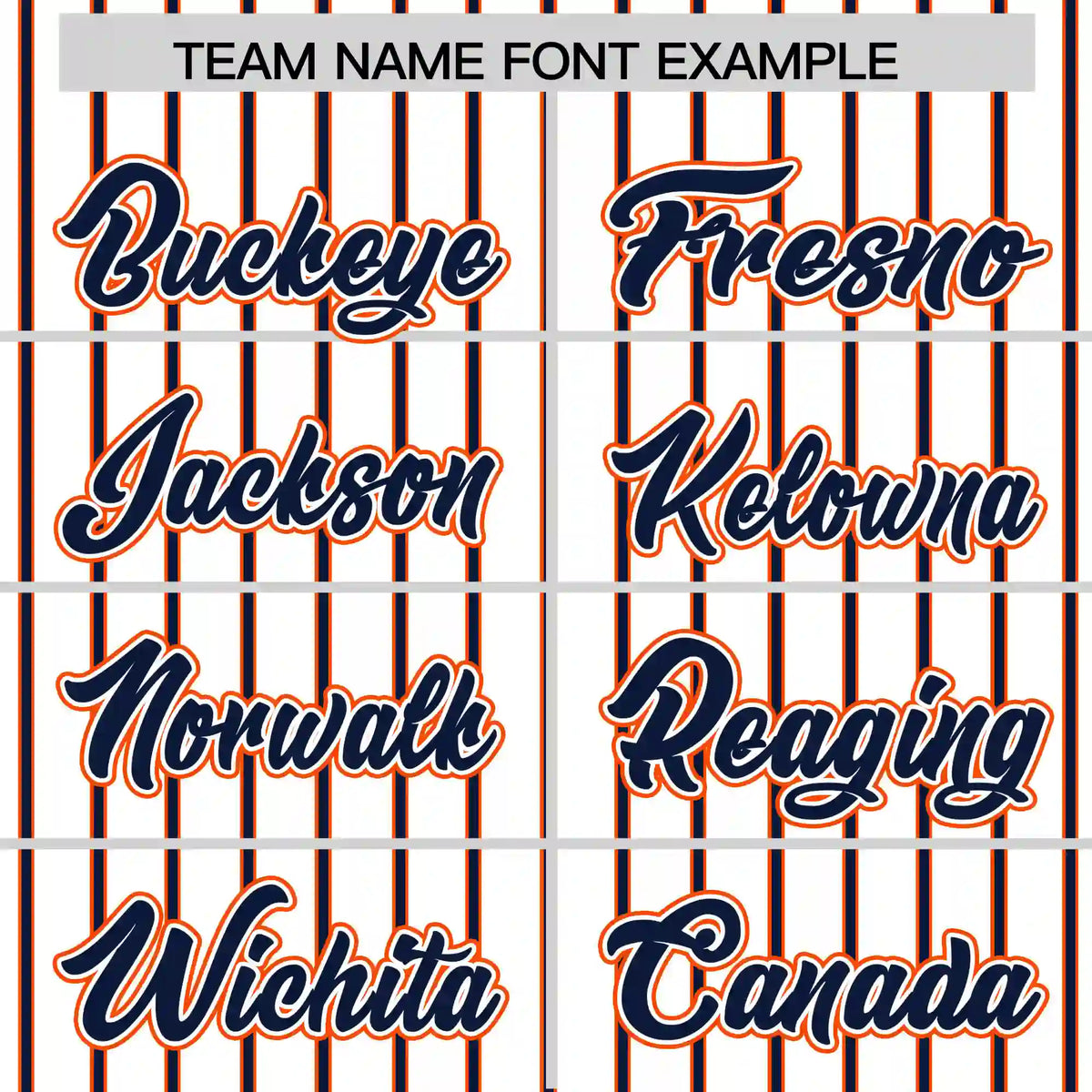 Custom White Orange-Navy Pinstripe Pattern Design Performance T-Shirt