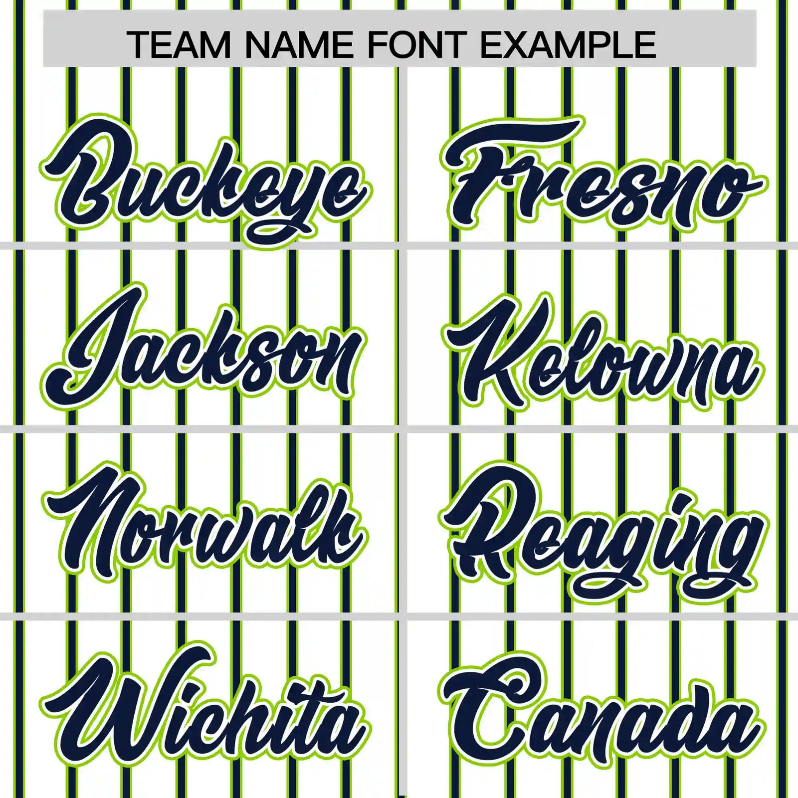 Custom White Neon Green-Navy Pinstripe Pattern Design Performance T-Shirt