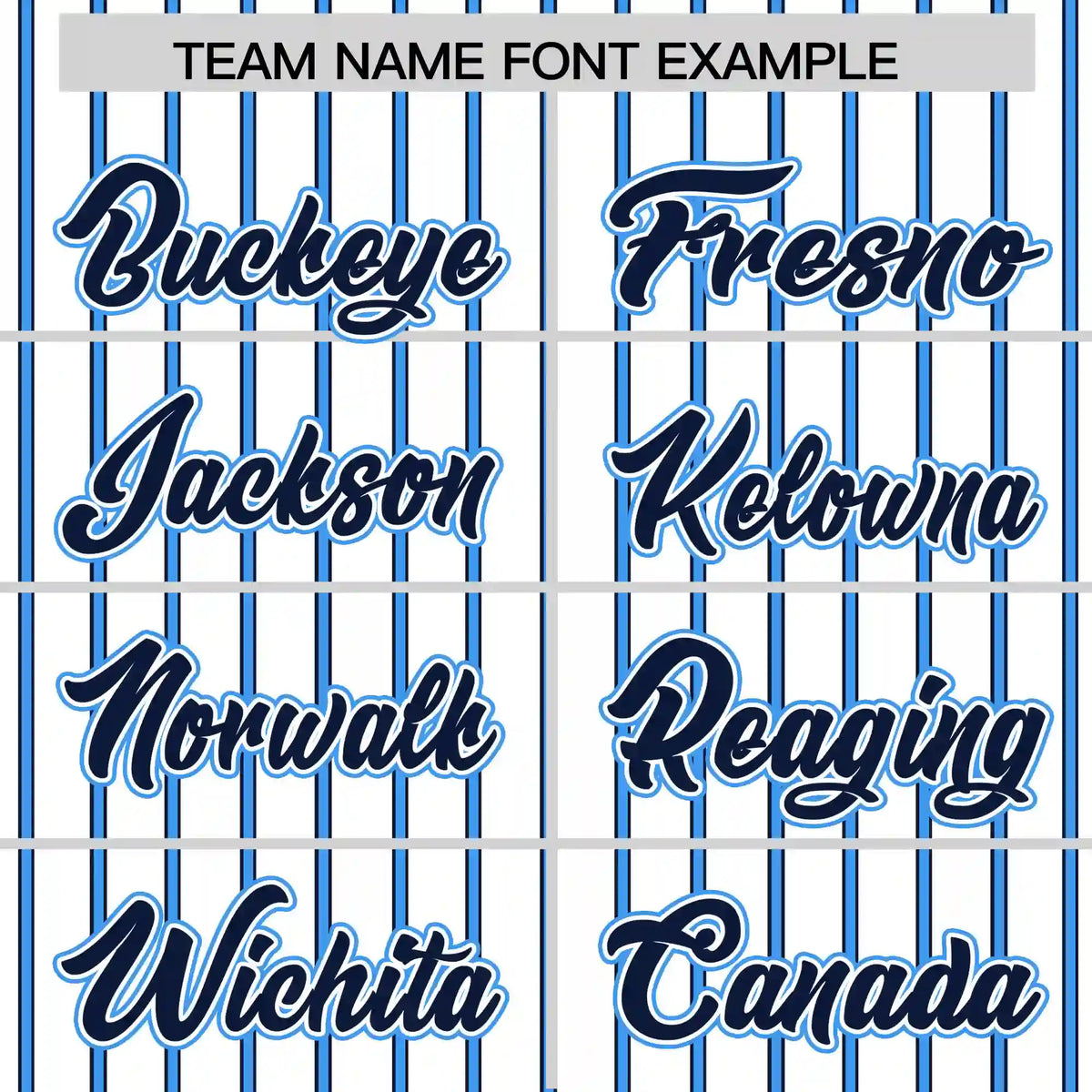 Custom White Powder Blue-Navy Pinstripe Pattern Design Performance T-Shirt