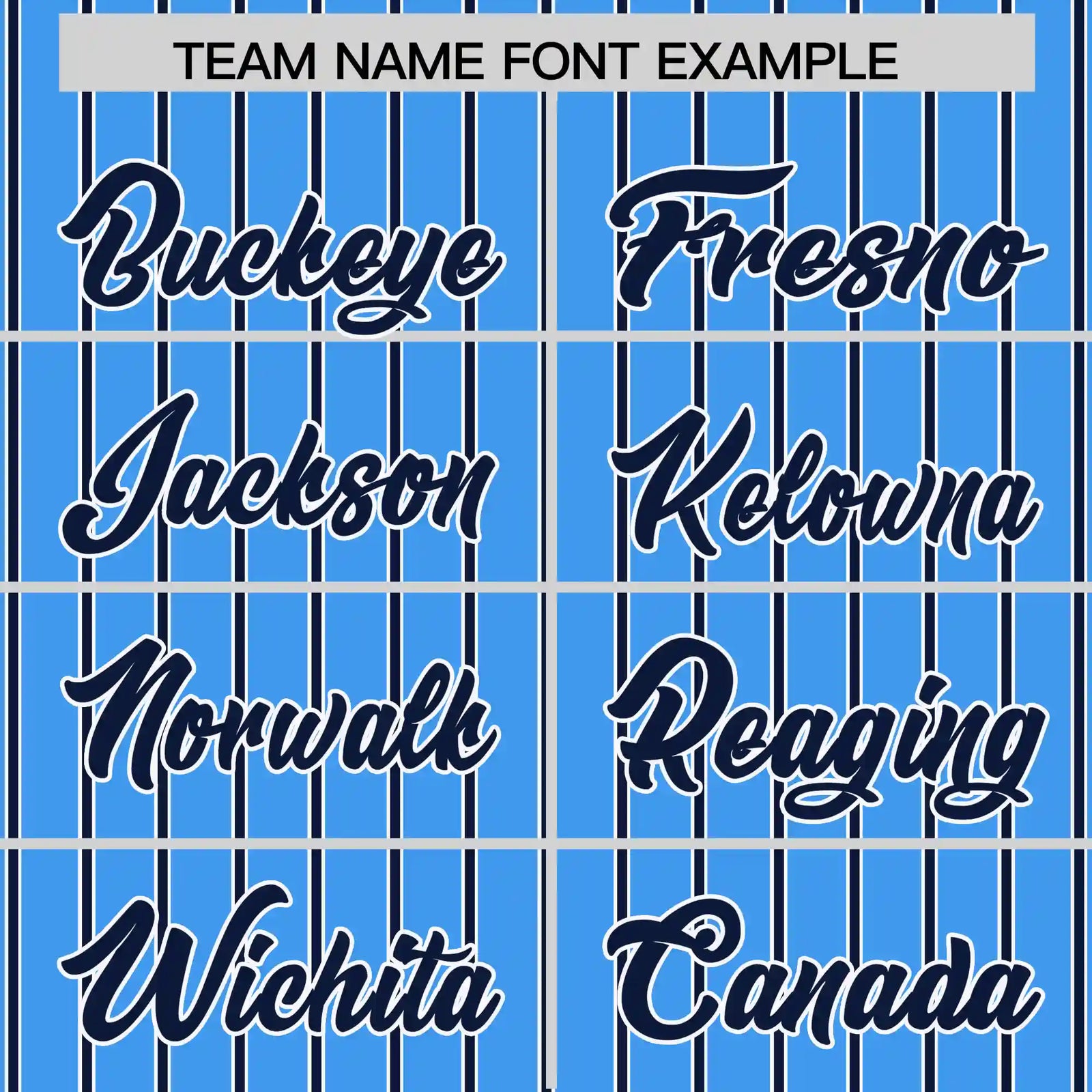 Custom Powder Blue White-Navy Pinstripe Pattern Design Performance T-Shirt