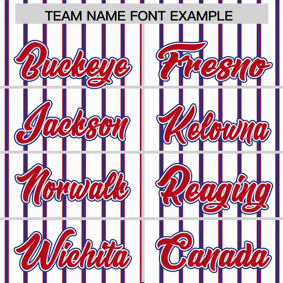 Custom White Red-Royal Blue Pinstripe Pattern Design Performance T-Shirt