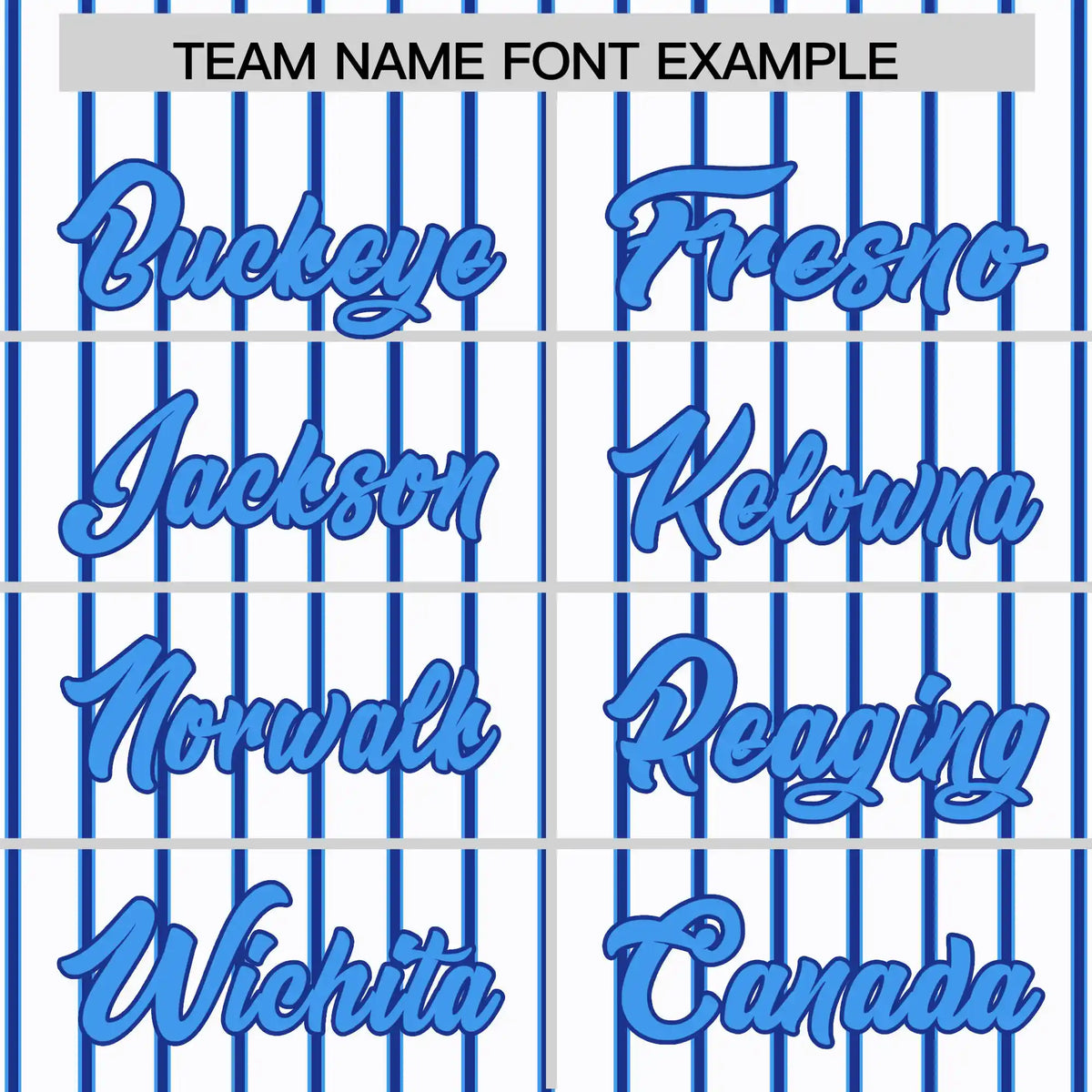 Custom White Powder Blue-Royal Blue Pinstripe Pattern Design Performance T-Shirt