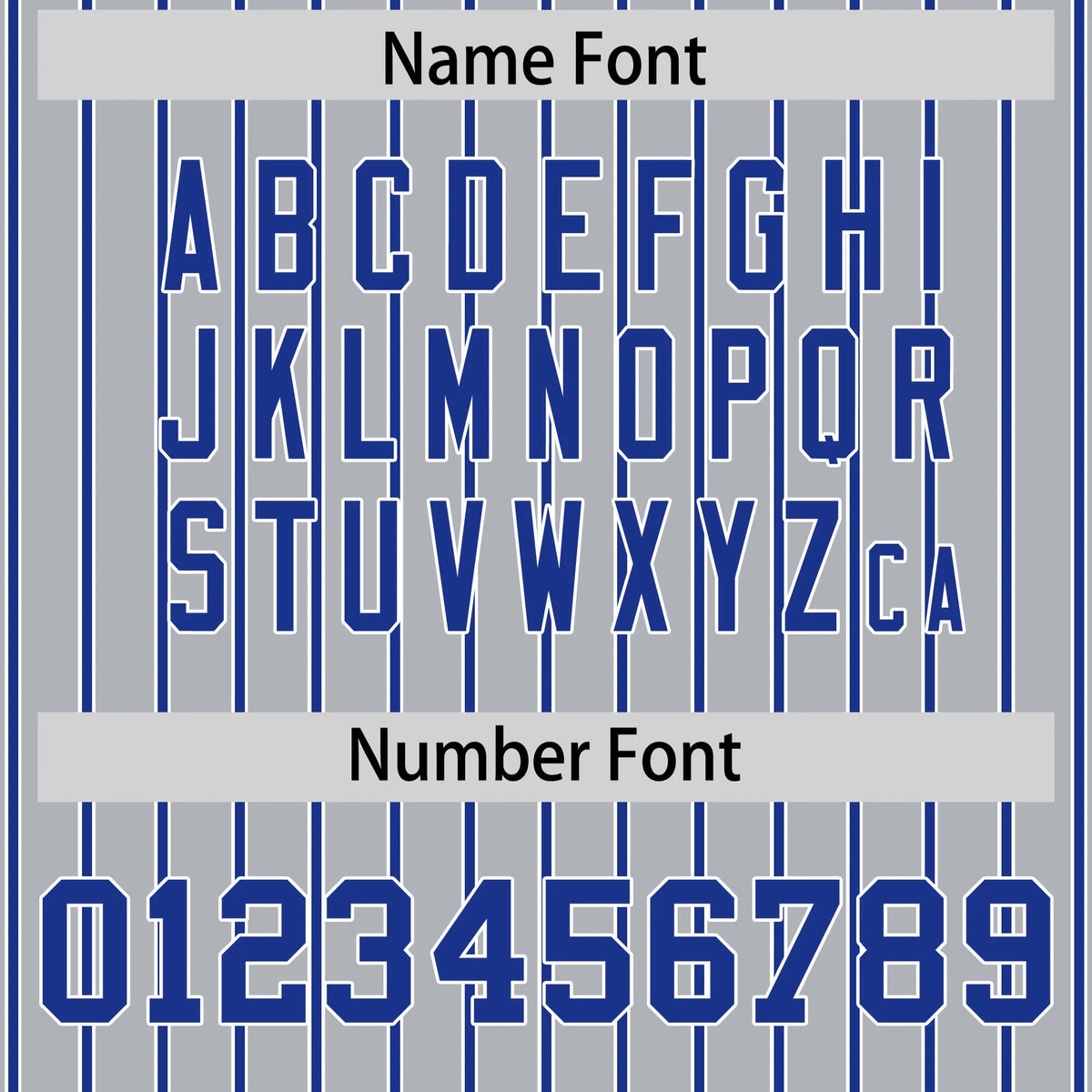 Custom Gray White-Royal Blue Pinstripe Pattern Design Performance T-Shirt