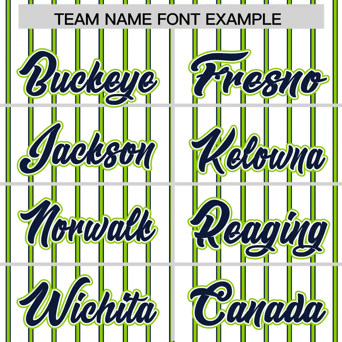 Custom White Navy-Neon Green Pinstripe Pattern Design Performance T-Shirt