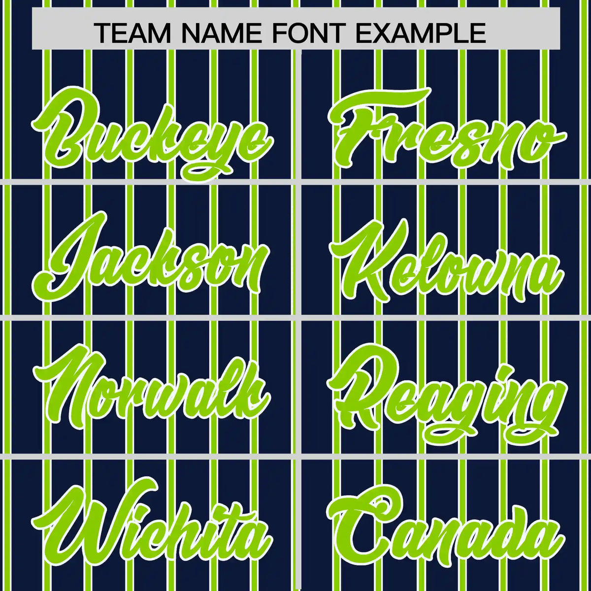 Custom Navy White-Neon Green Pinstripe Pattern Design Performance T-Shirt