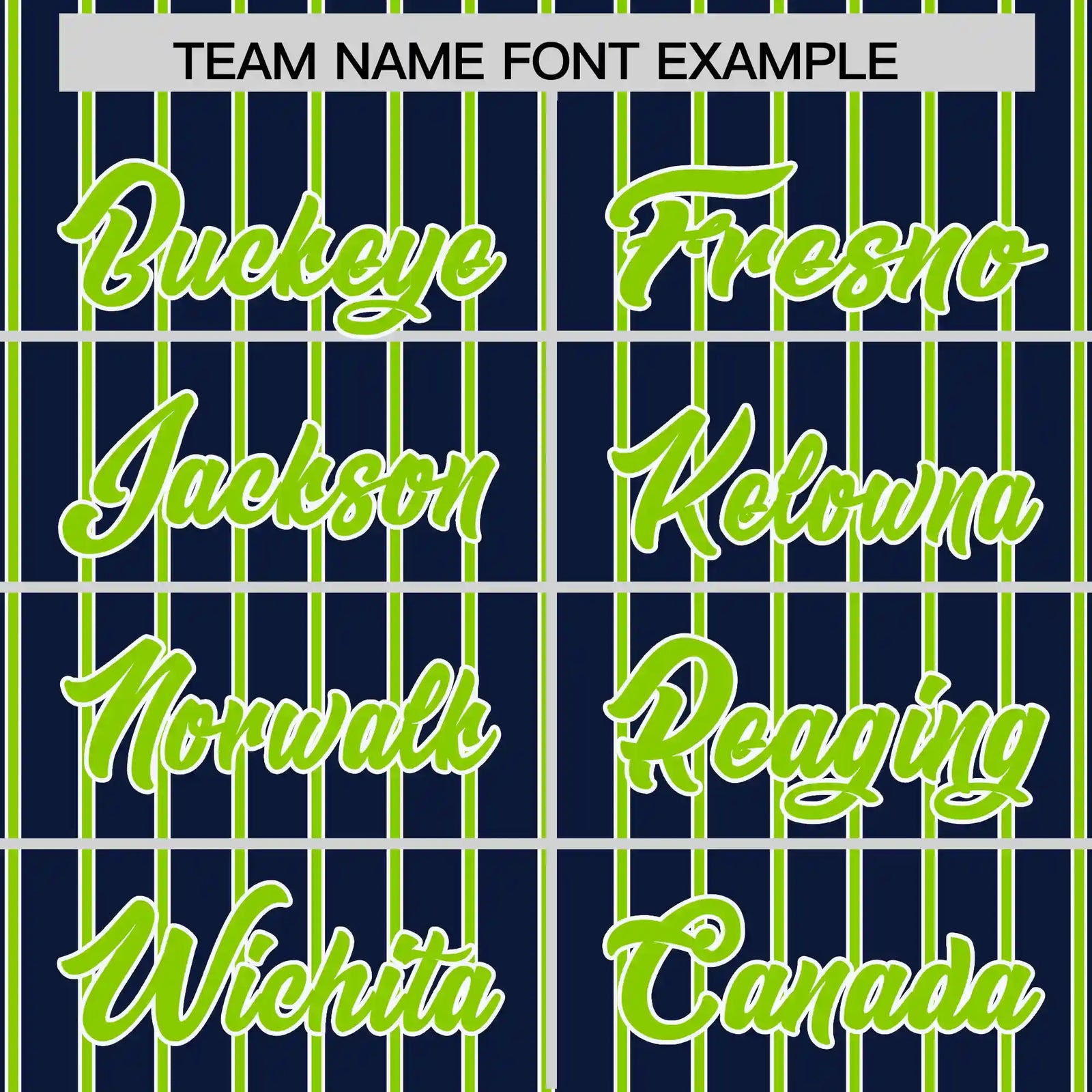 Custom Navy White-Neon Green Pinstripe Pattern Design Performance T-Shirt