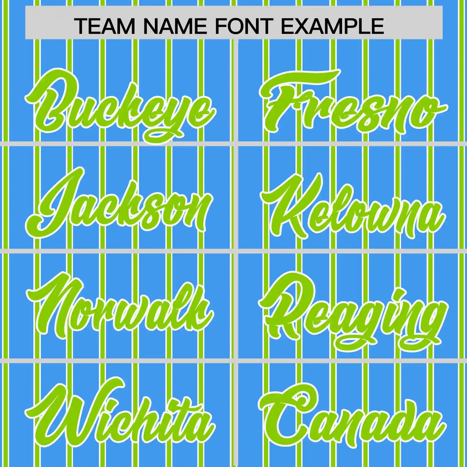 Custom Powder Blue White-Neon Green Pinstripe Pattern Design Performance T-Shirt