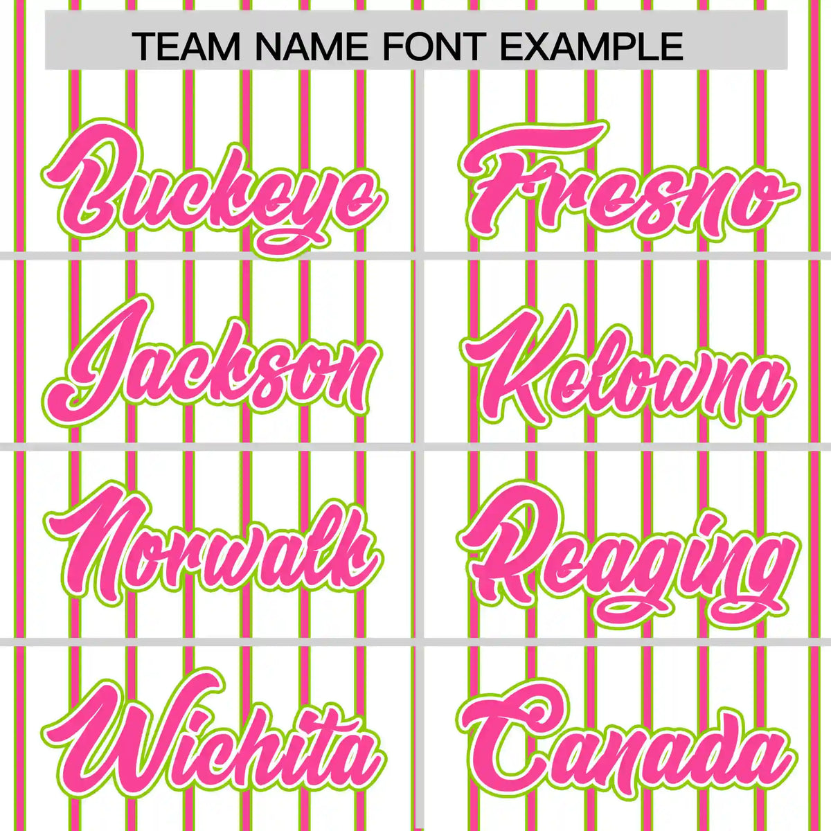 Custom White Neon Green-Pink Pinstripe Pattern Design Performance T-Shirt