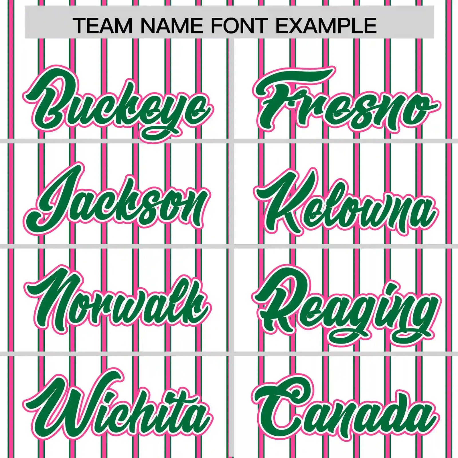Custom White Kelly Green-Pink Pinstripe Pattern Design Performance T-Shirt