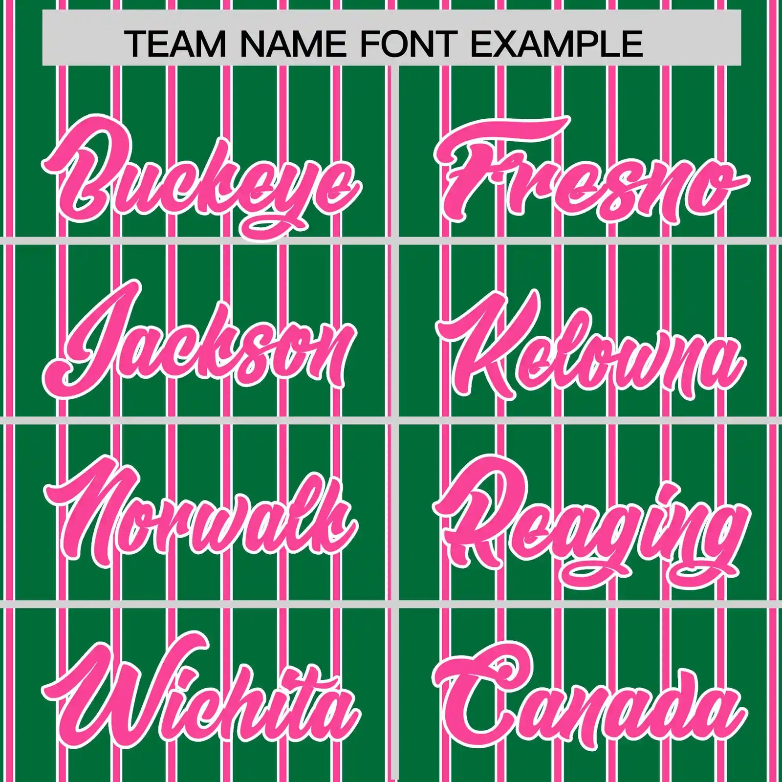 Custom Kelly Green White-Pink Pinstripe Pattern Design Performance T-Shirt