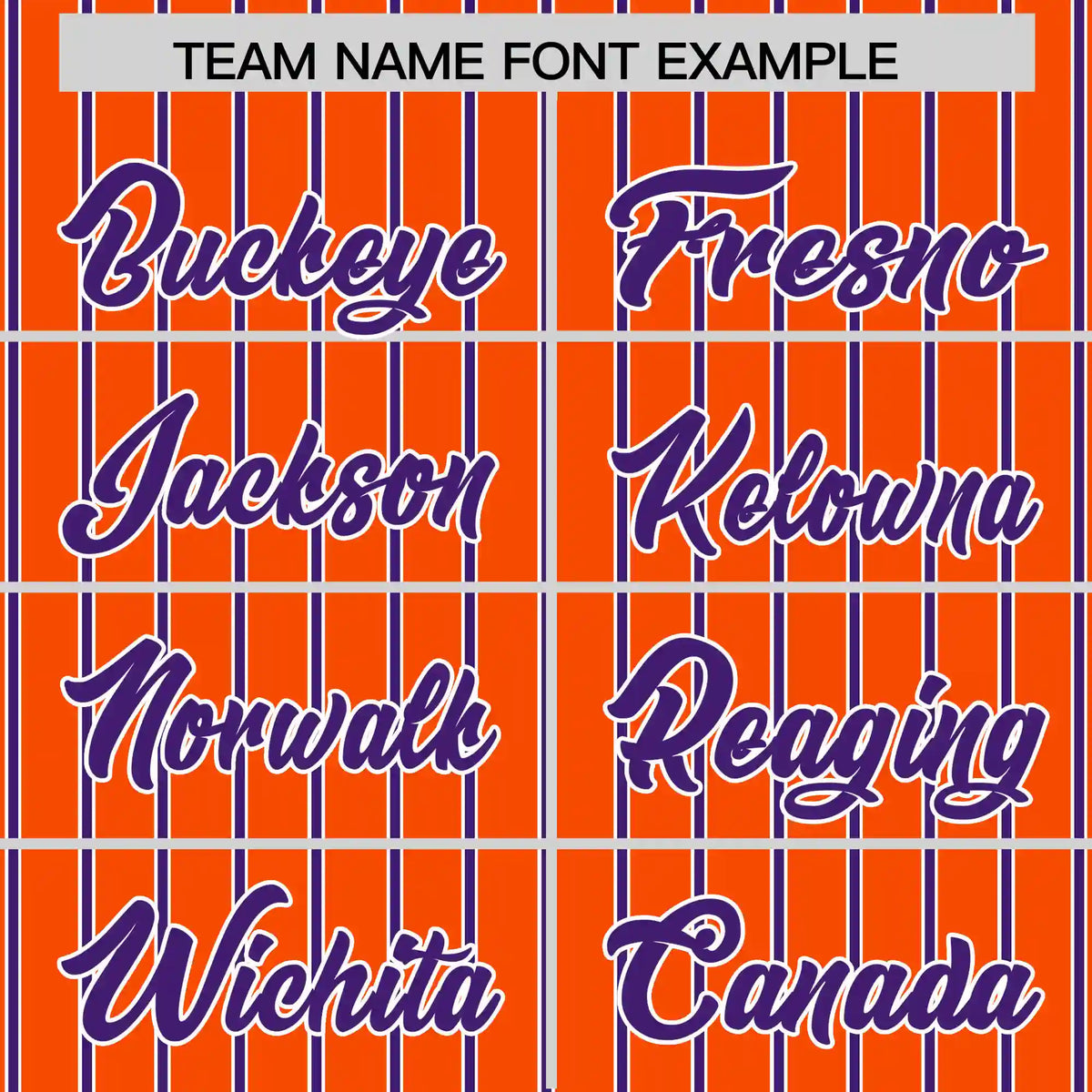 Custom Orange White-Purple Pinstripe Pattern Design Performance T-Shirt