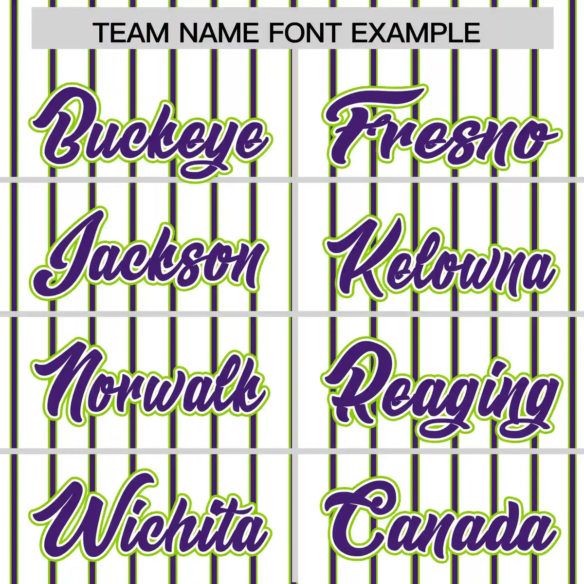 Custom White Neon Green-Purple Pinstripe Pattern Design Performance T-Shirt