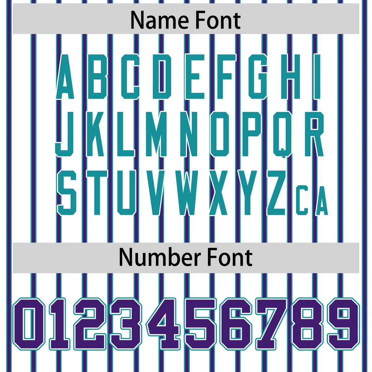 Custom White Aqua-Purple Pinstripe Pattern Design Performance T-Shirt