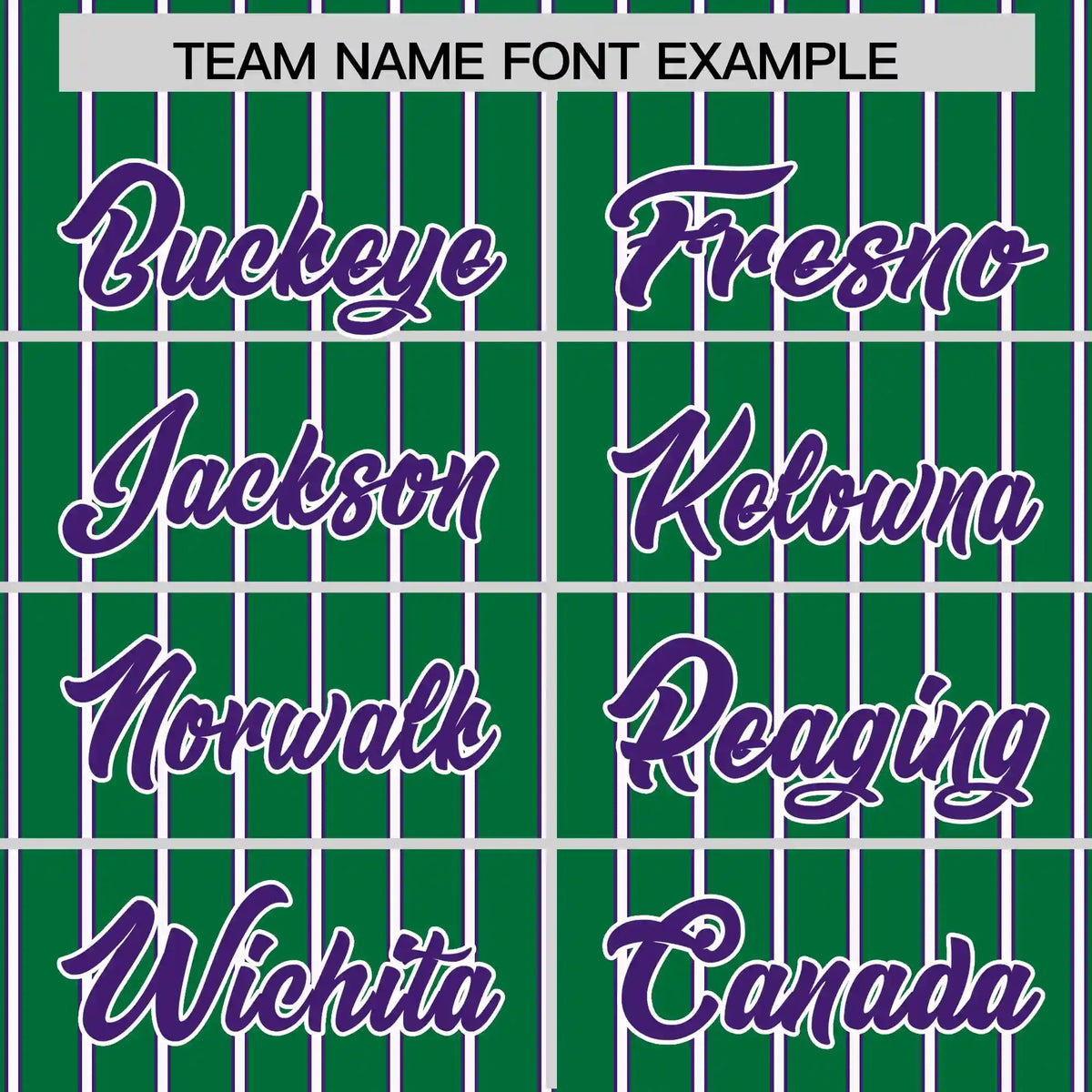 Custom Kelly Green White-Purple Pinstripe Pattern Design Performance T-Shirt