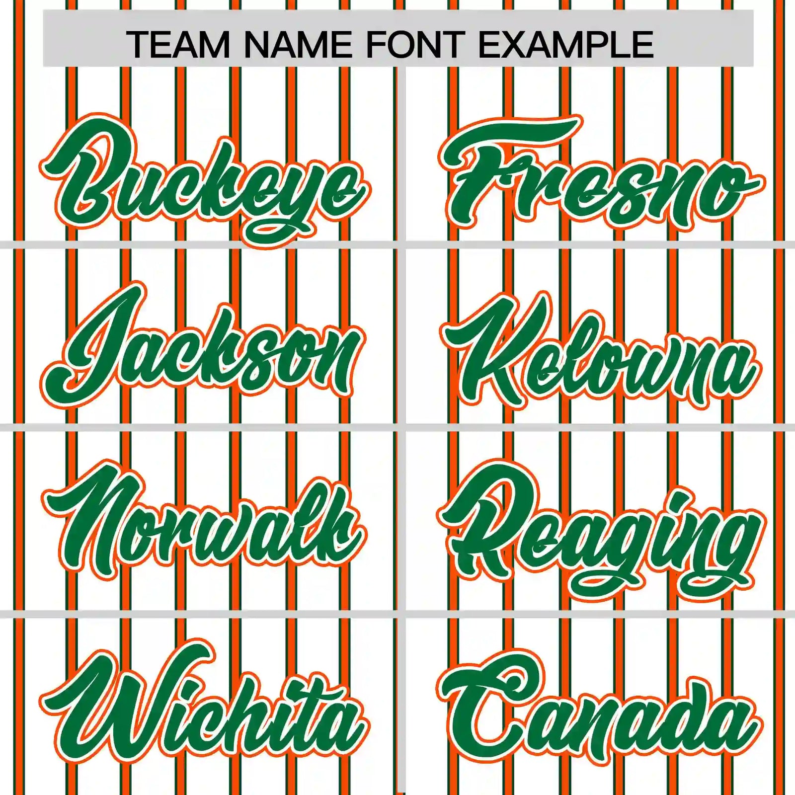 Custom White Orange-Kelly Green Pinstripe Pattern Design Performance T-Shirt