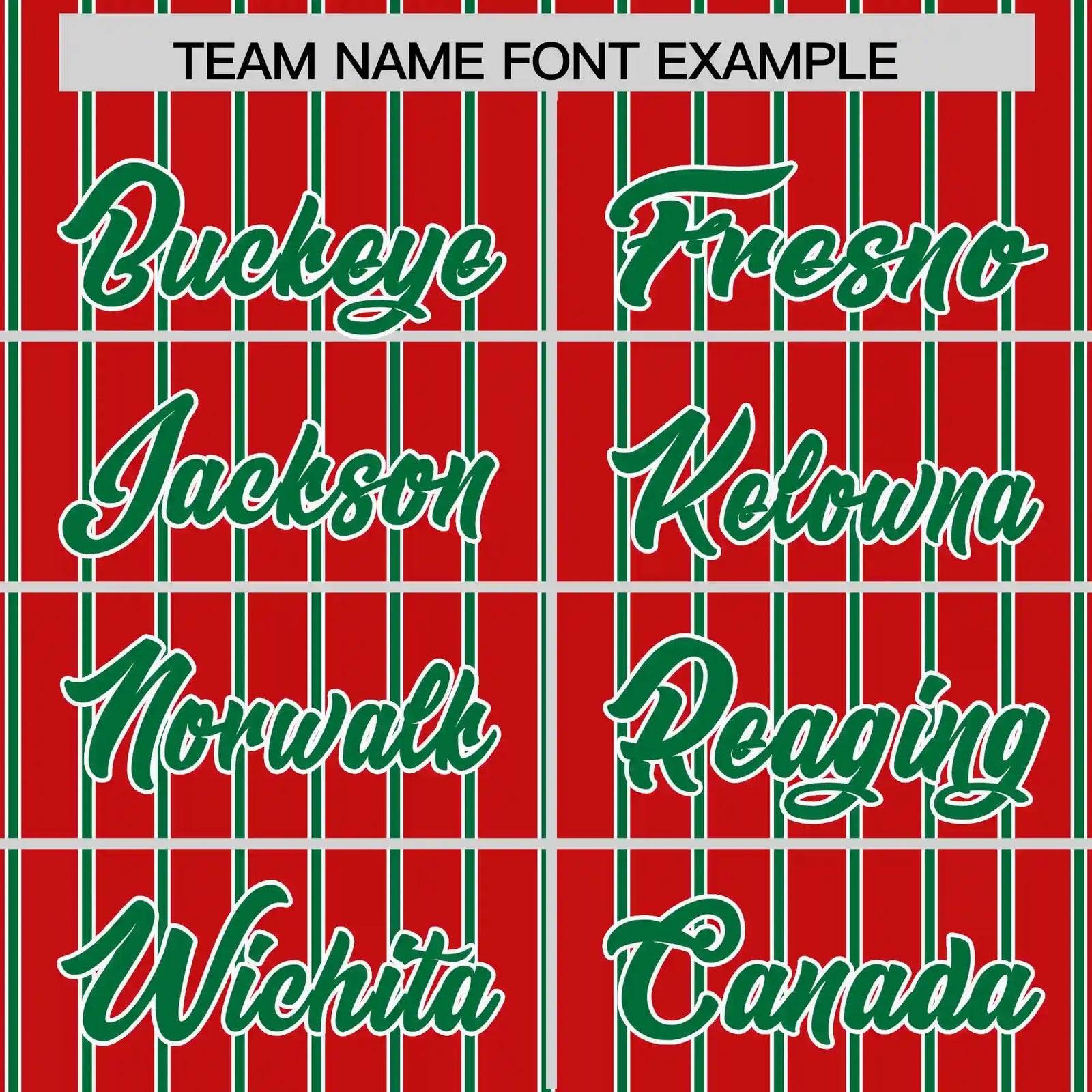 Custom Red White-Kelly Green Pinstripe Pattern Design Performance T-Shirt