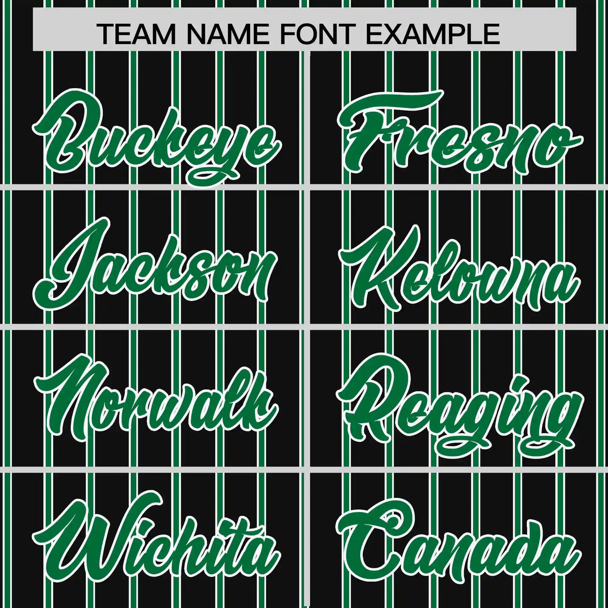 Custom Black White-Kelly Green Pinstripe Pattern Design Performance T-Shirt