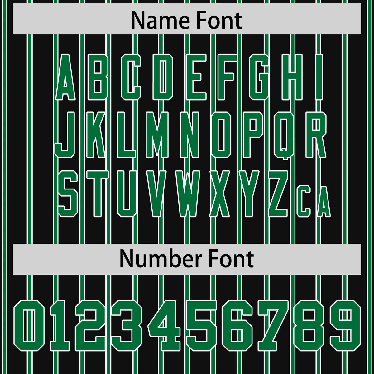 Custom Black White-Kelly Green Pinstripe Pattern Design Performance T-Shirt