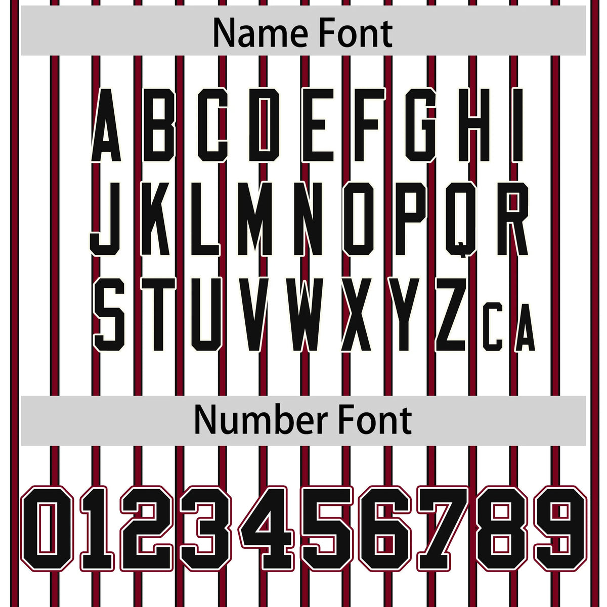 Custom White Black-Crimson Pinstripe Pattern Design Performance T-Shirt