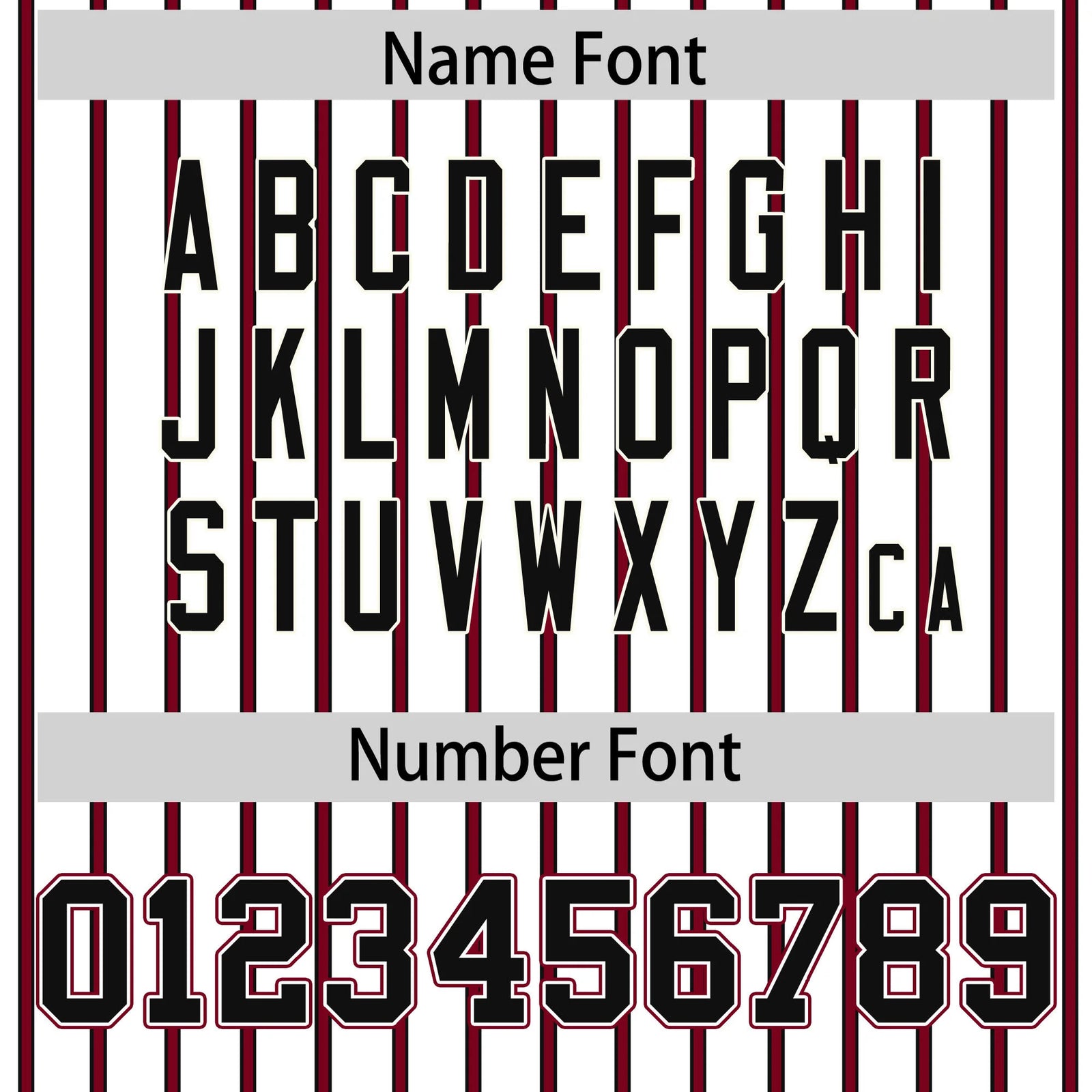 Custom White Black-Crimson Pinstripe Pattern Design Performance T-Shirt