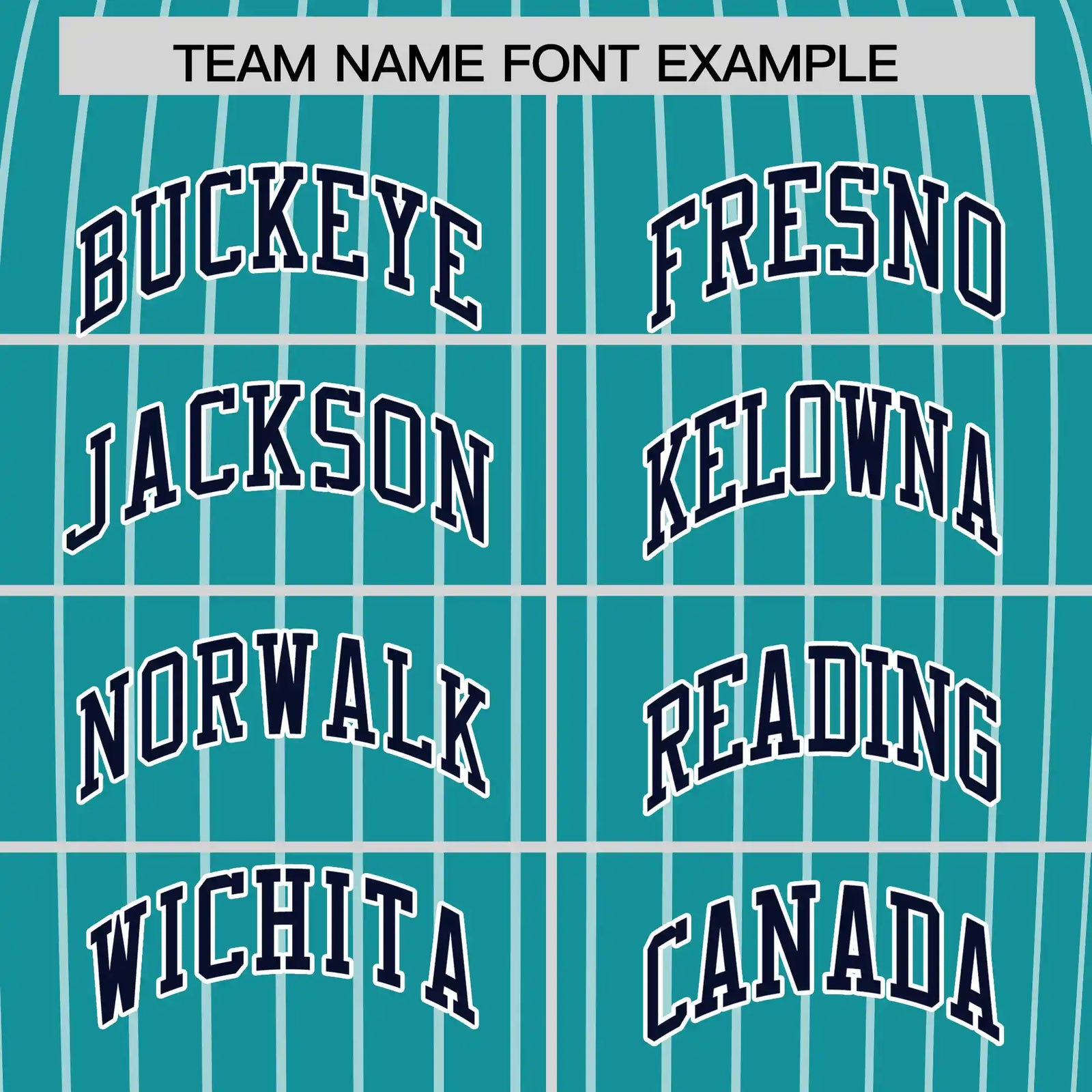 Custom Aqua White-Navy Pinstripe Pattern Design Performance T-Shirt