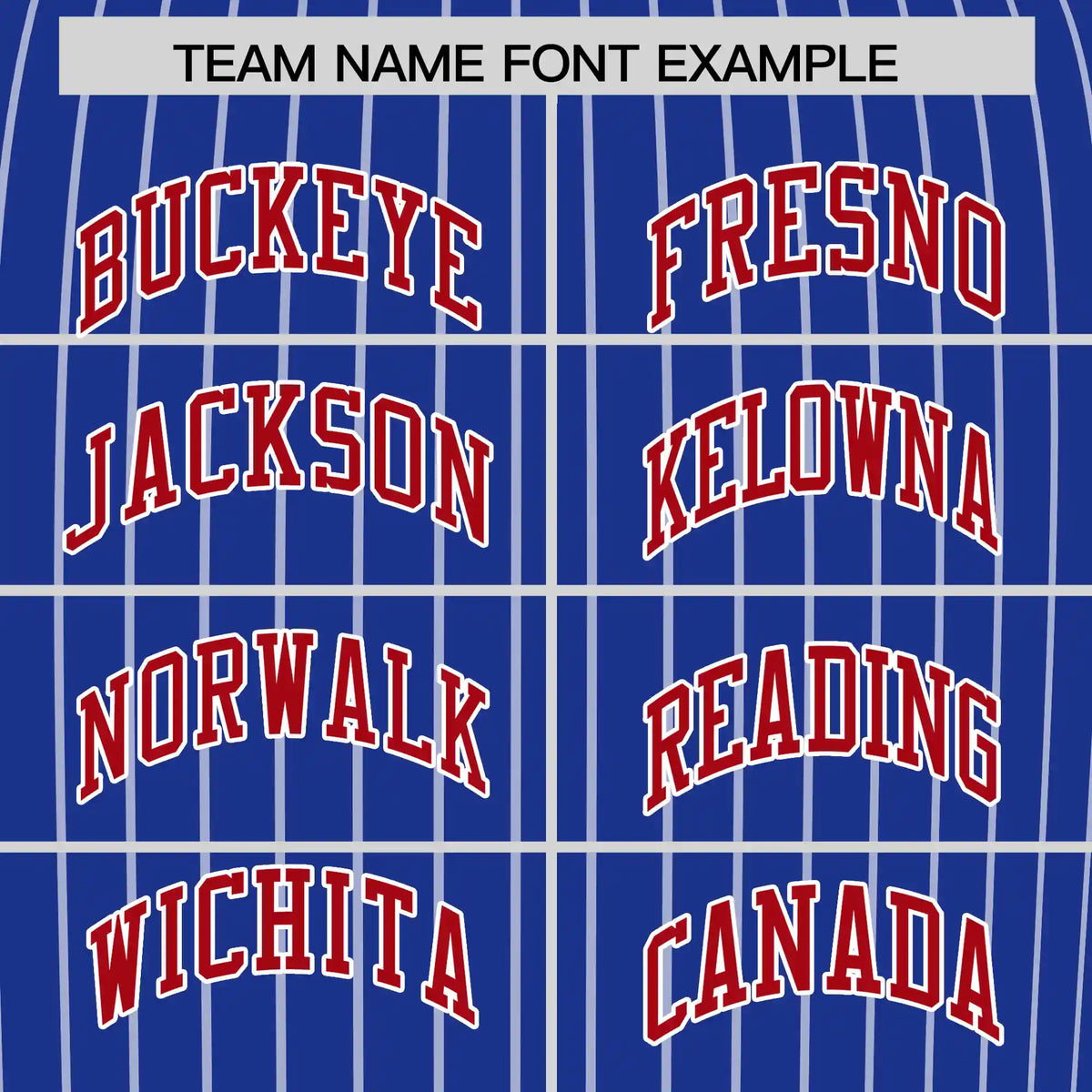 Custom Royal Blue White-Red Pinstripe Pattern Design Performance T-Shirt