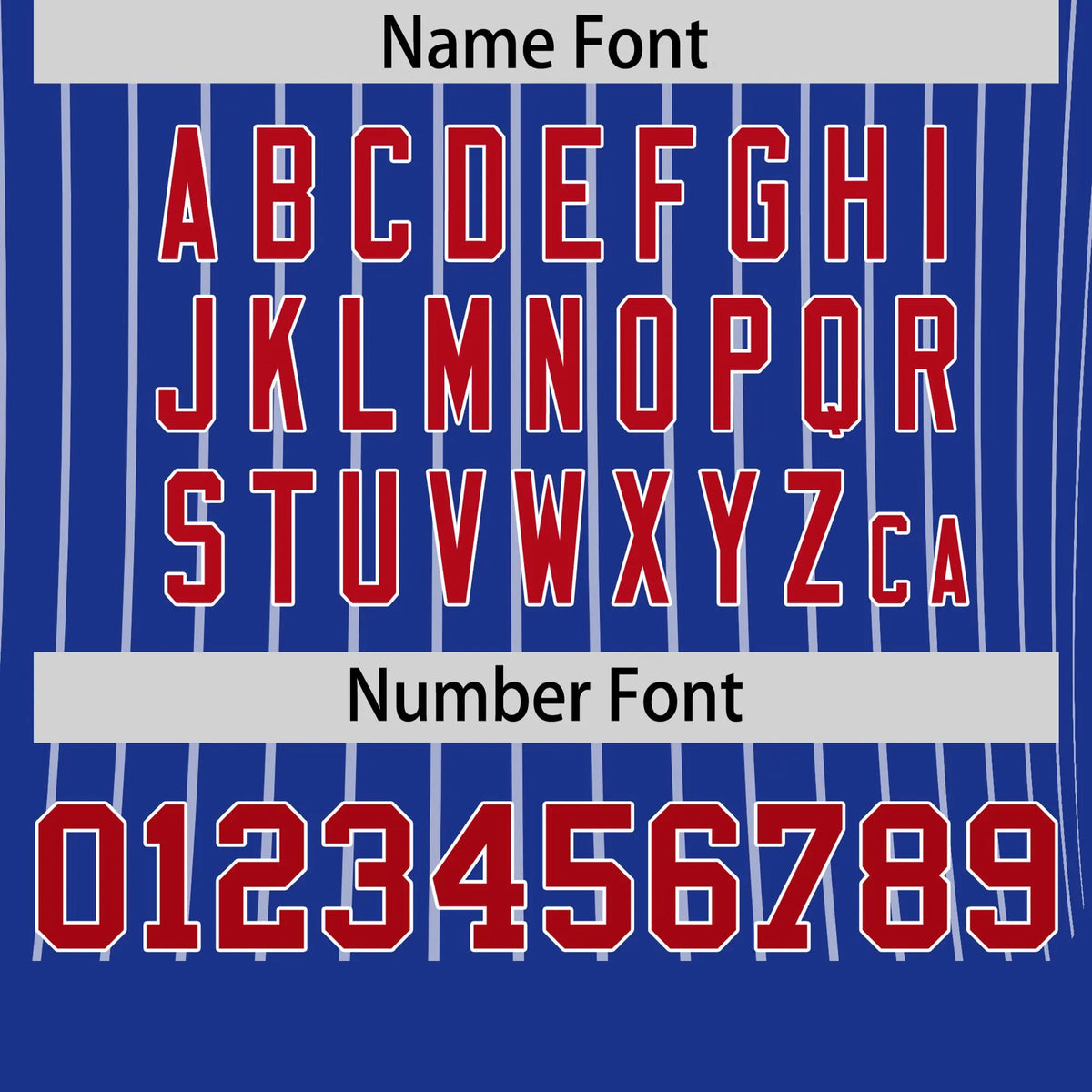 Custom Royal Blue White-Red Pinstripe Pattern Design Performance T-Shirt