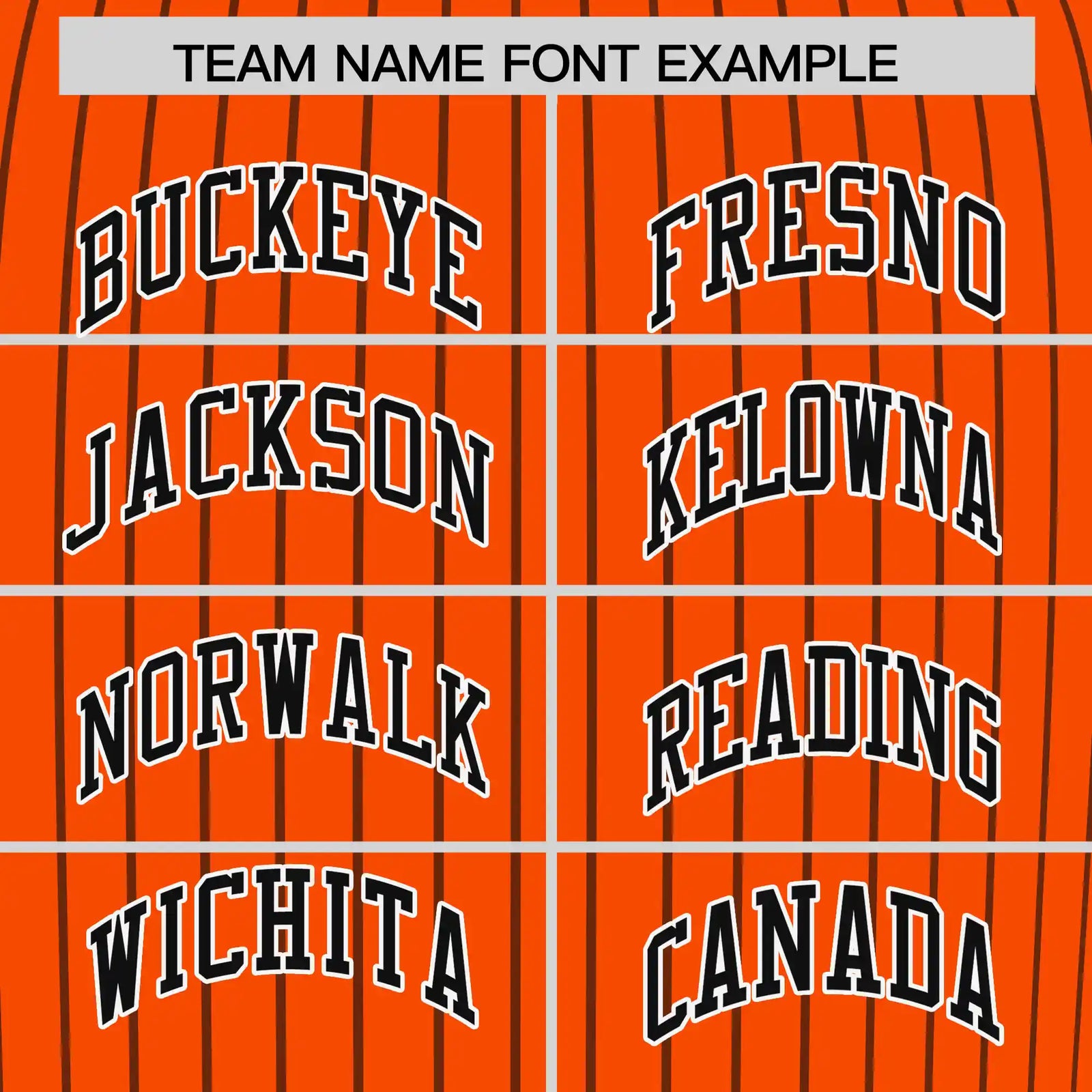 Custom Orange Black-Black Pinstripe Pattern Design Performance T-Shirt