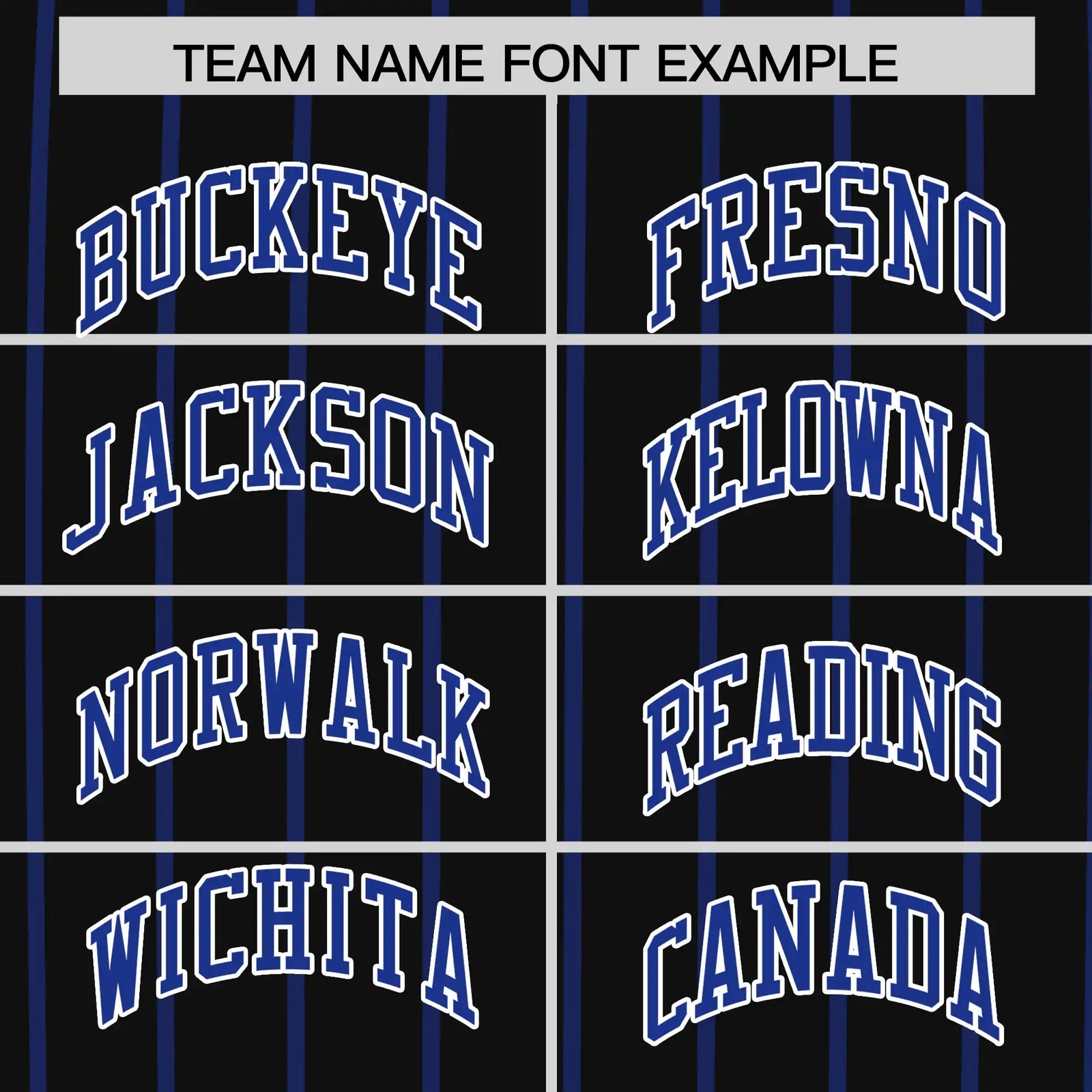 Custom Black Royal Blue-White Pinstripe Pattern Design Performance T-Shirt