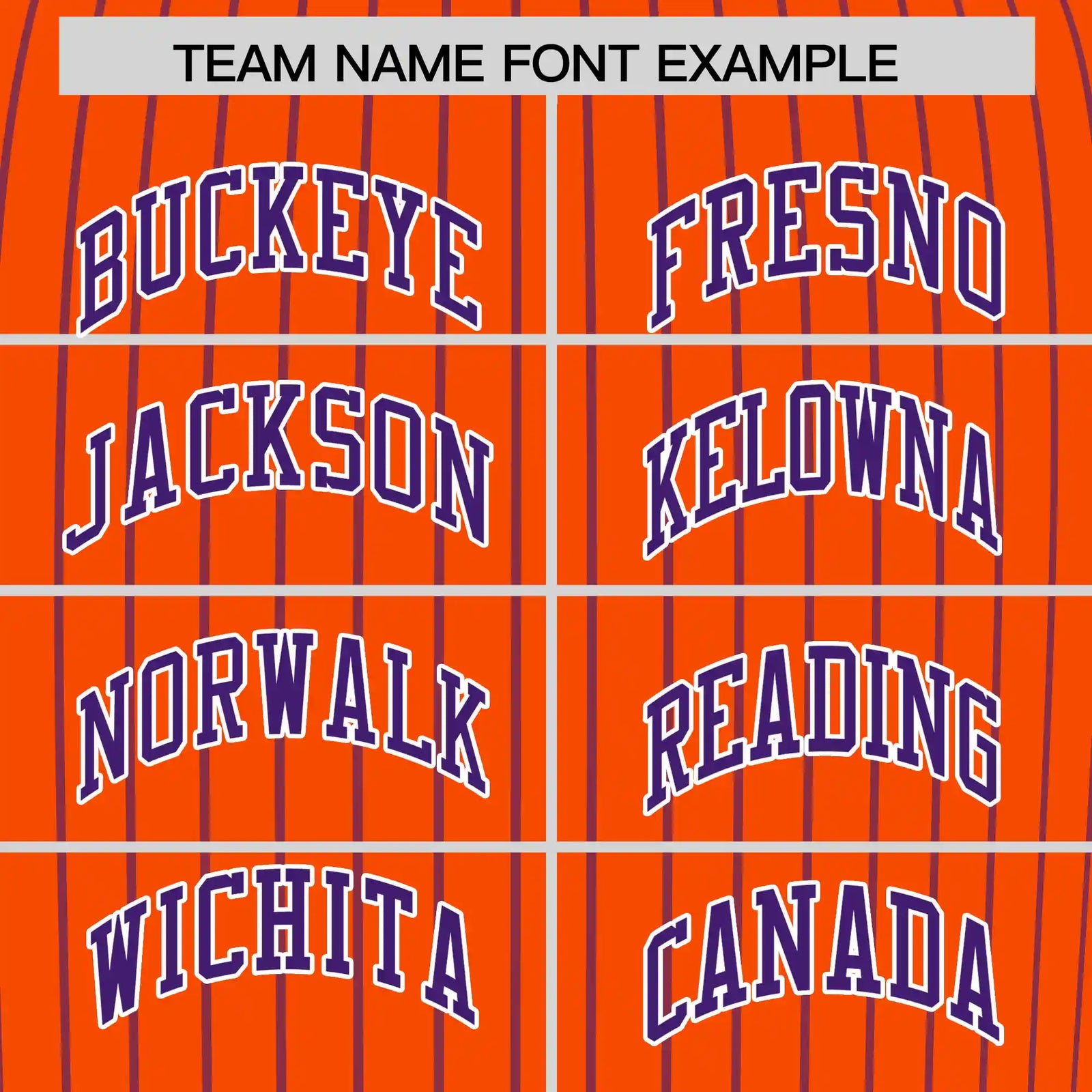 Custom Orange Purple-White Pinstripe Pattern Design Performance T-Shirt