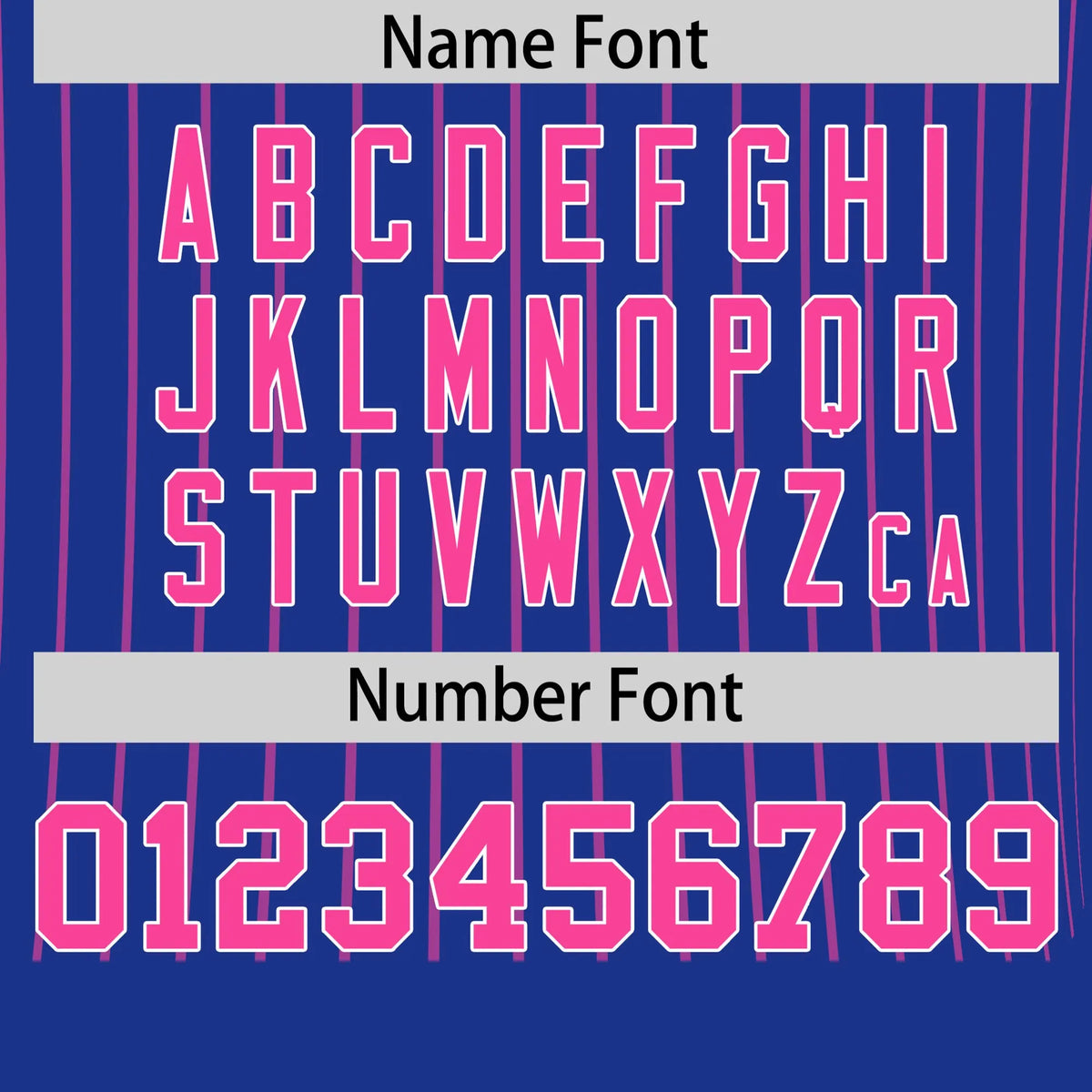 Custom Royal Blue Pink-Pink Pinstripe Pattern Design Performance T-Shirt