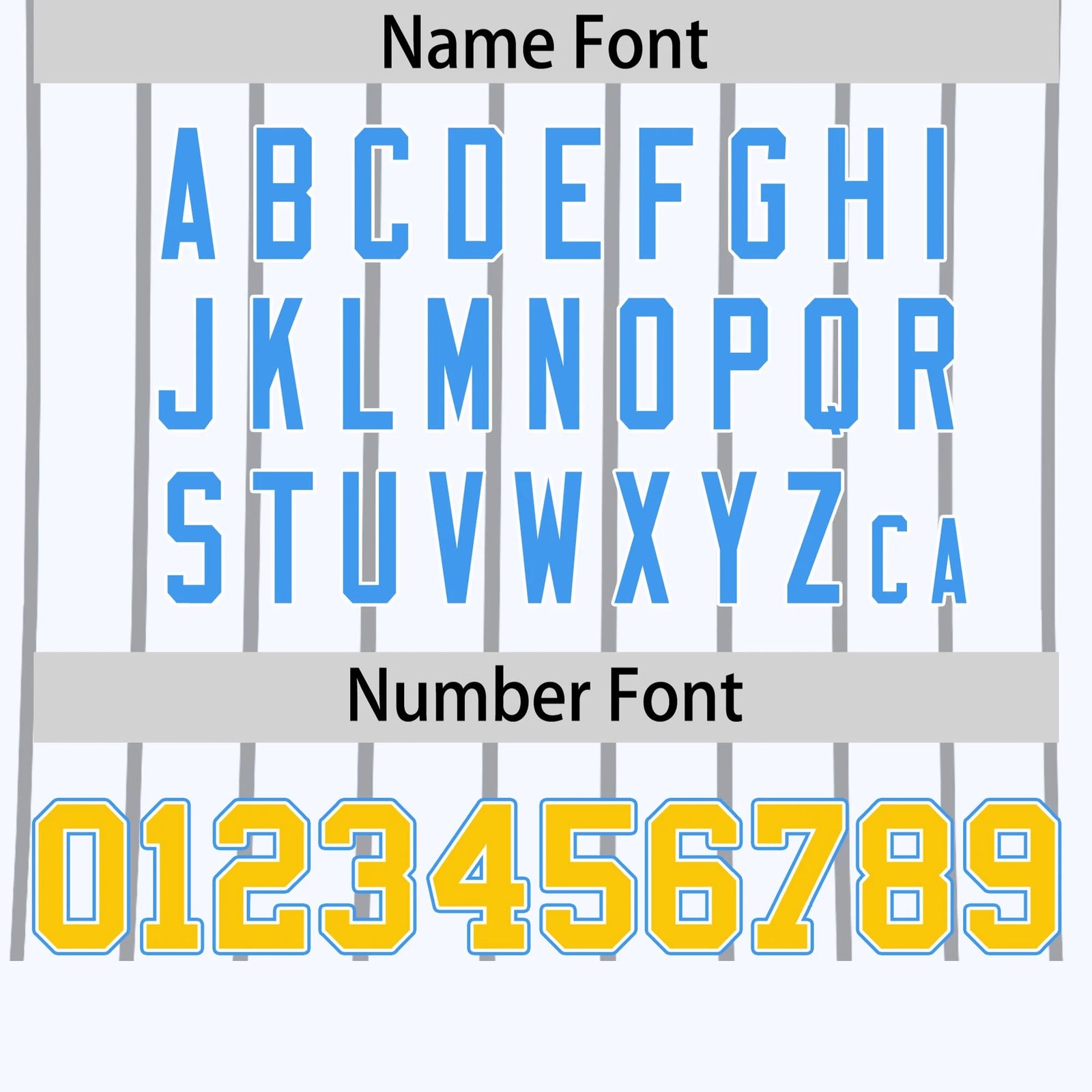 Custom White Gray-Powder Blue Pinstripe Pattern Design Performance T-Shirt