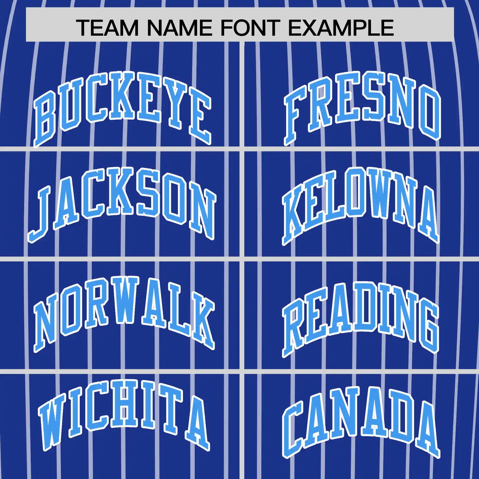 Custom Royal Blue White-Powder Blue Pinstripe Pattern Design Performance T-Shirt