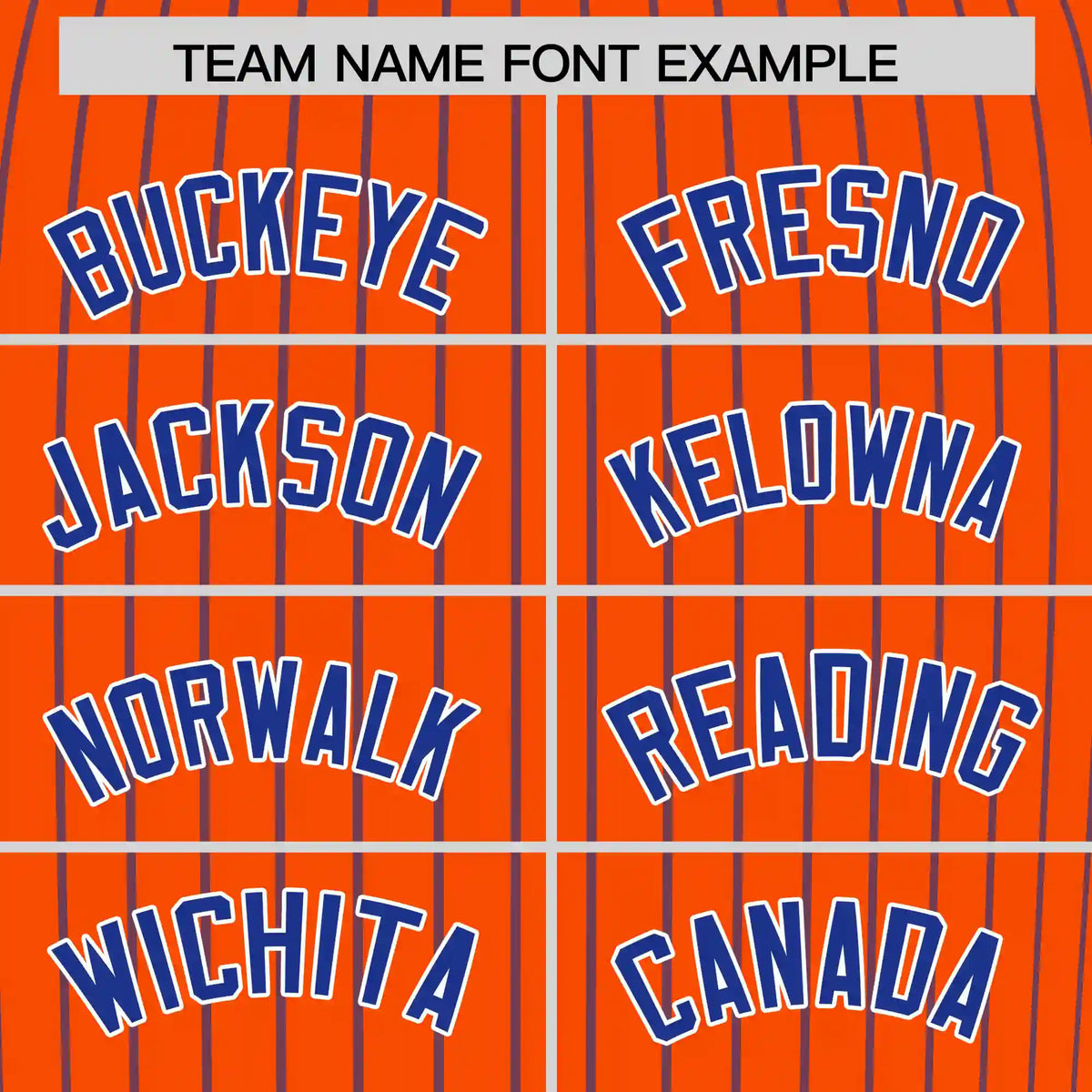Custom Orange Royal Blue-White Pinstripe Pattern Design Performance T-Shirt