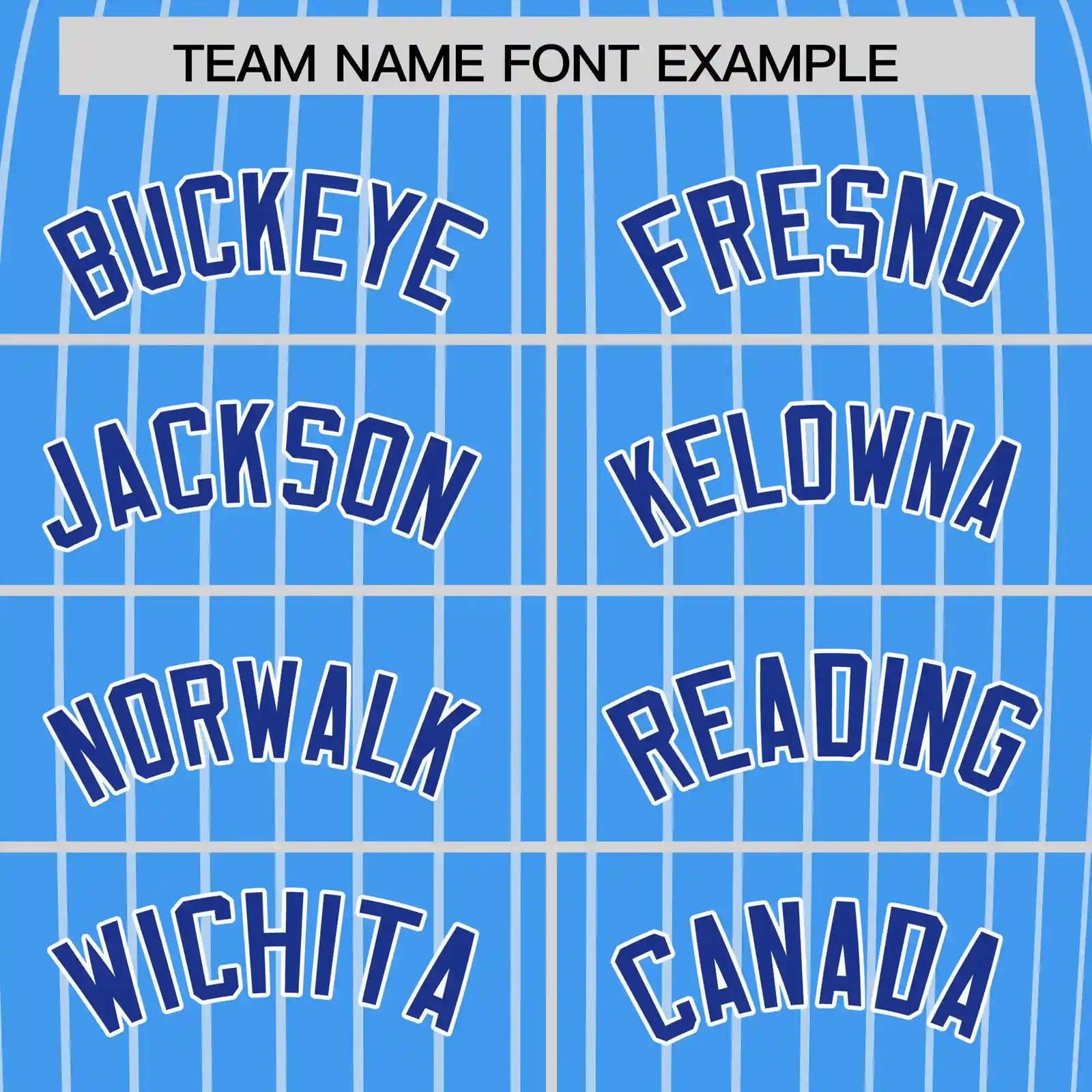 Custom Powder Blue White-Royal Blue Pinstripe Pattern Design Performance T-Shirt