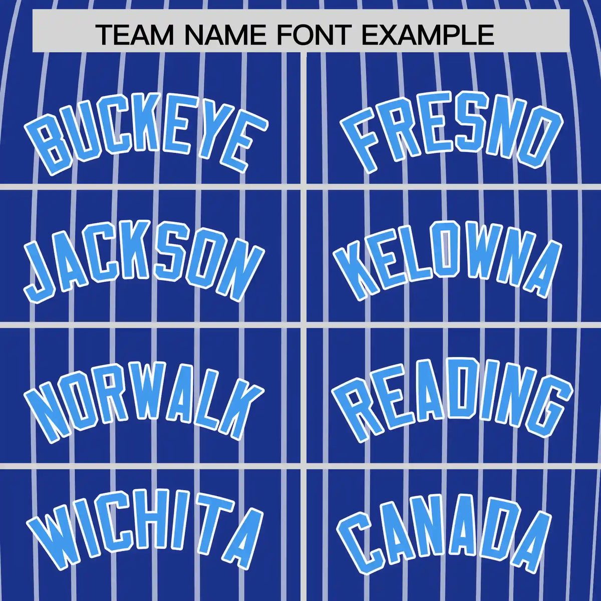 Custom Royal Blue White-Powder Blue Pinstripe Pattern Design Performance T-Shirt