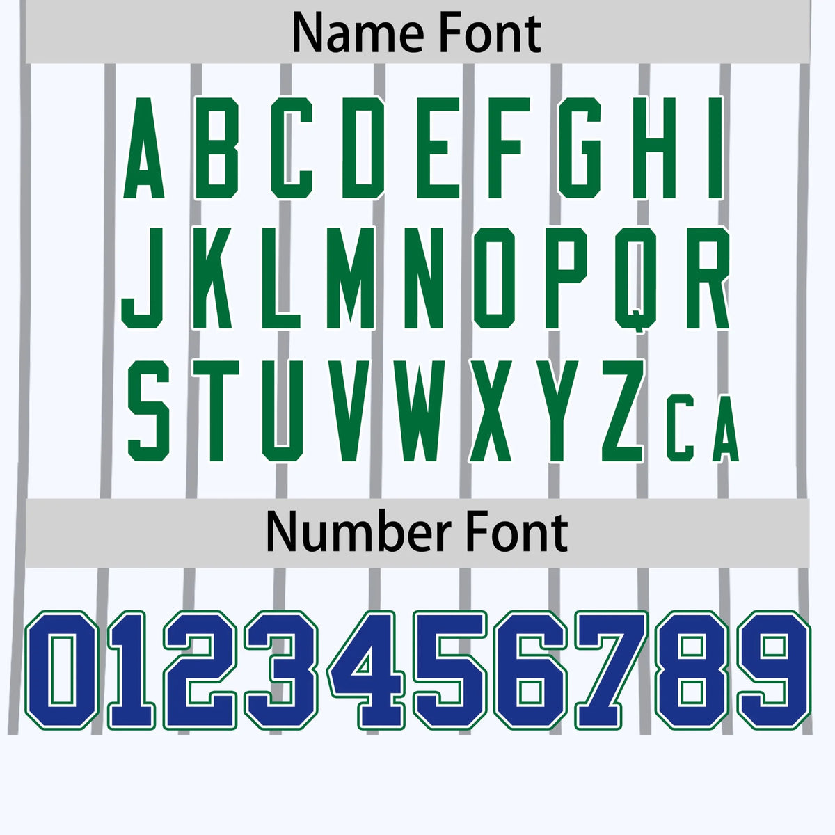 Custom White Gray-Kelly Green Pinstripe Pattern Design Performance T-Shirt