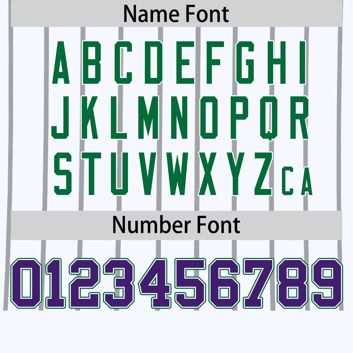 Custom White Gray-Kelly Green Pinstripe Pattern Design Performance T-Shirt