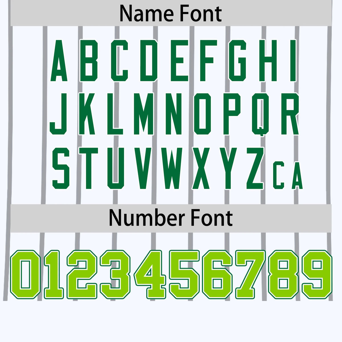 Custom White Gray-Kelly Green Pinstripe Pattern Design Performance T-Shirt