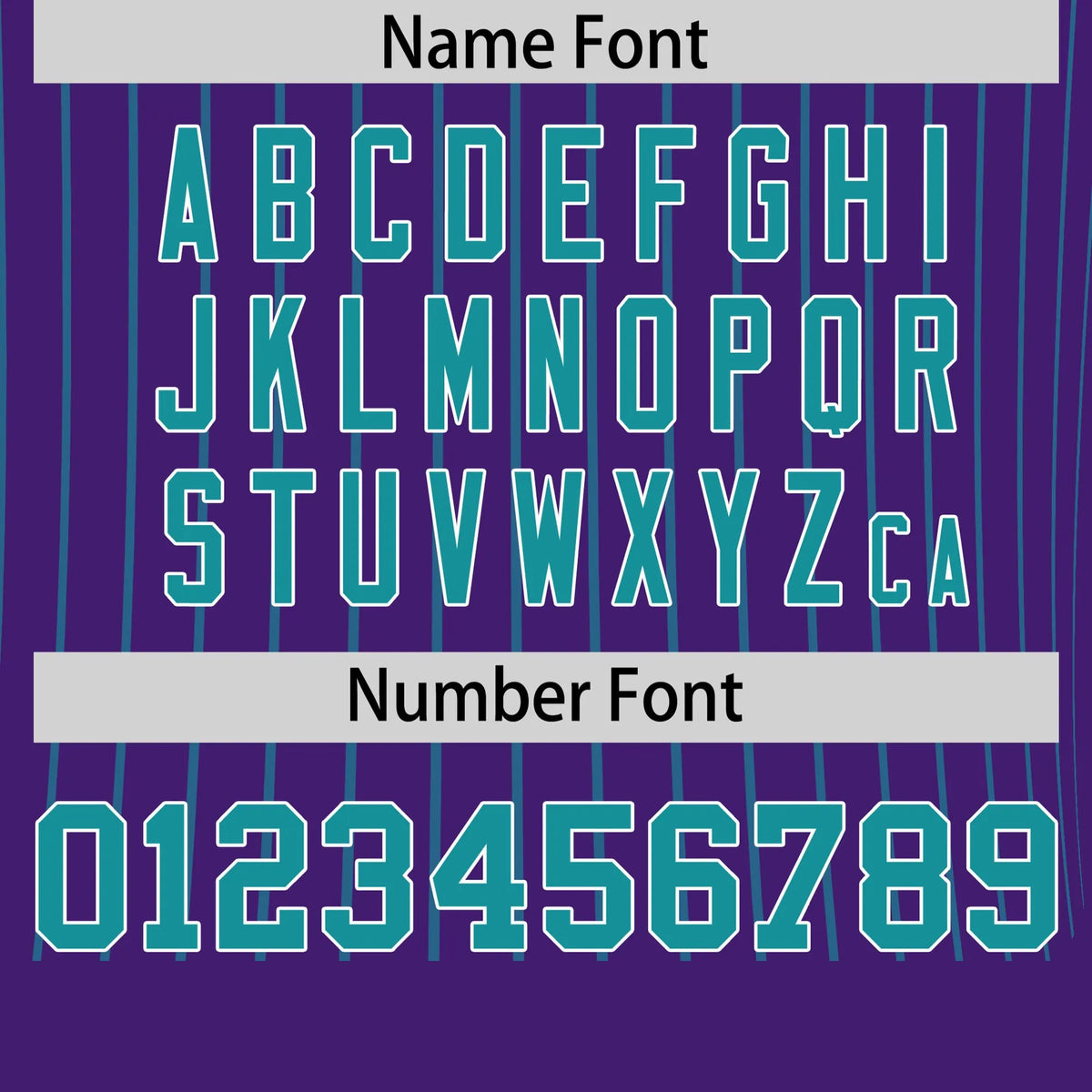 Custom Purple Aqua-Aqua Pinstripe Pattern Design Performance T-Shirt