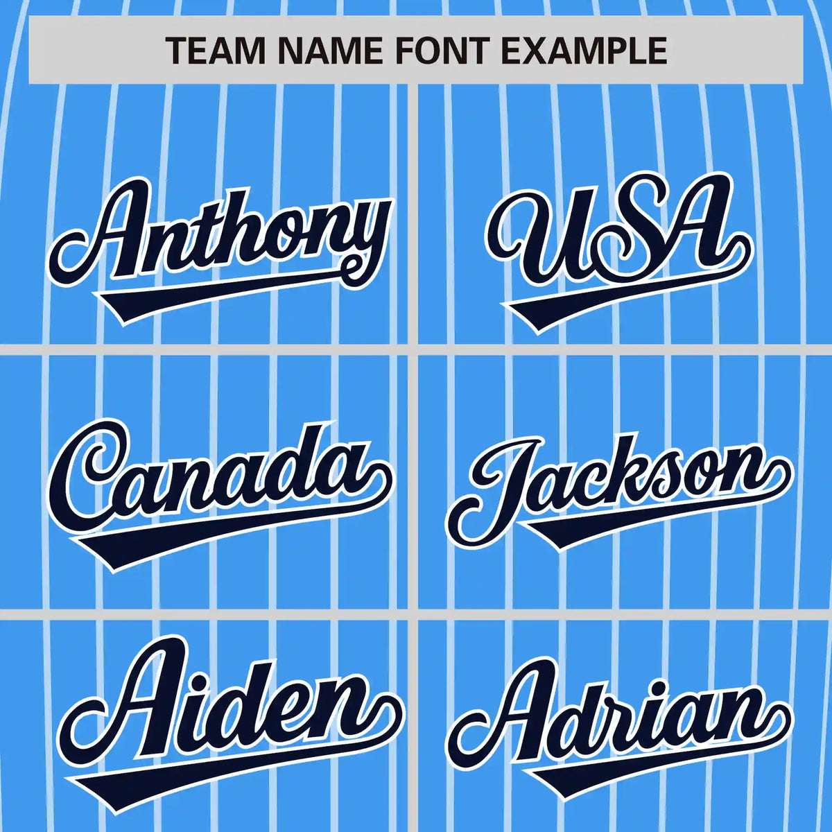 Custom Powder Blue White-Navy Pinstripe Pattern Design Performance T-Shirt