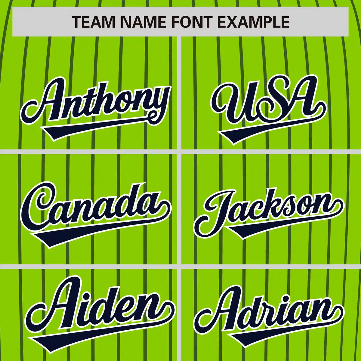 Custom Neon Green Navy Pinstripe Pattern Design Performance T-Shirt