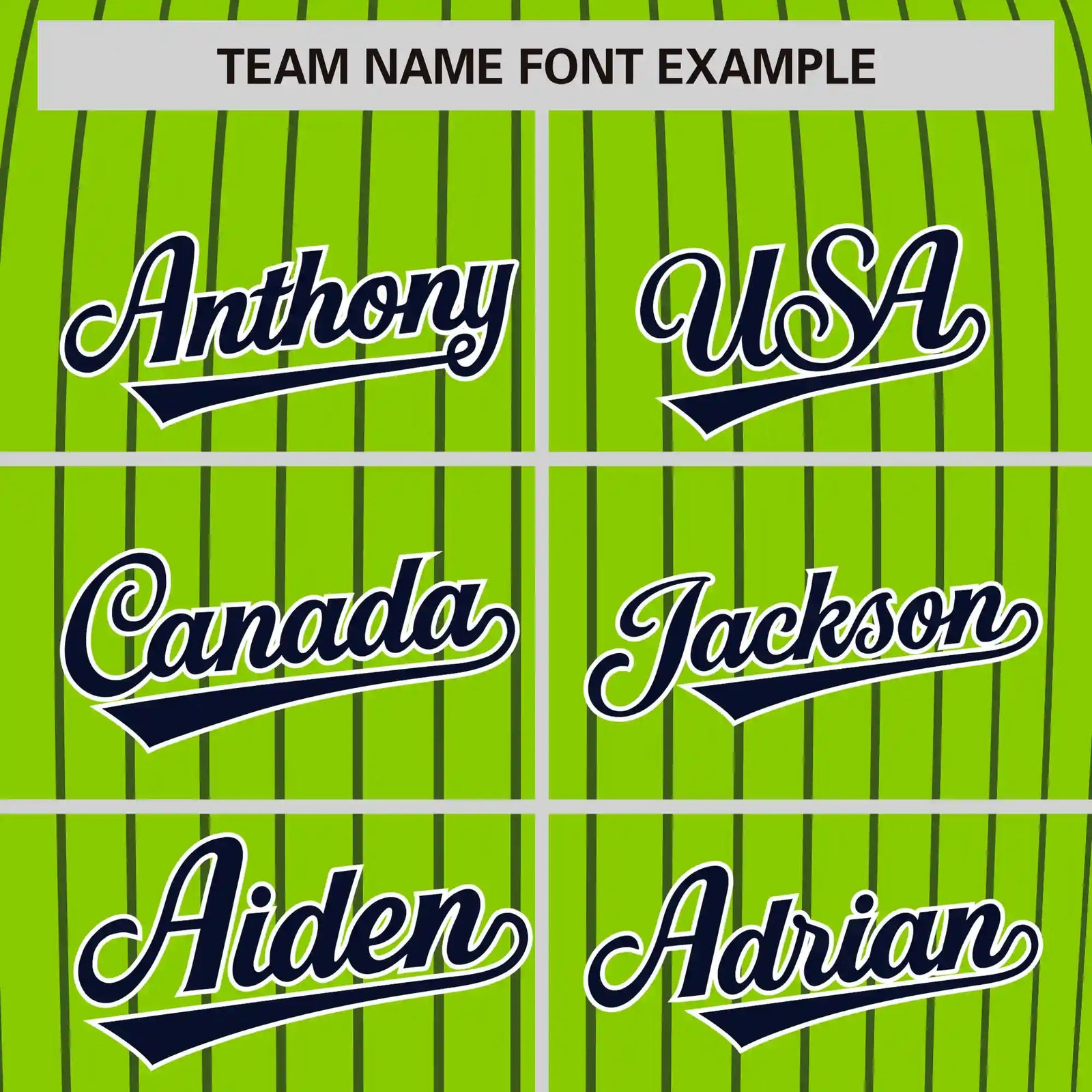 Custom Neon Green Navy Pinstripe Pattern Design Performance T-Shirt