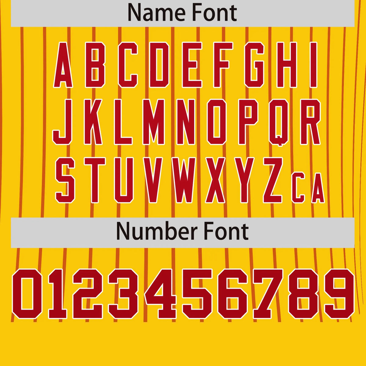 Custom Gold01 Red-White Pinstripe Pattern Design Performance T-Shirt