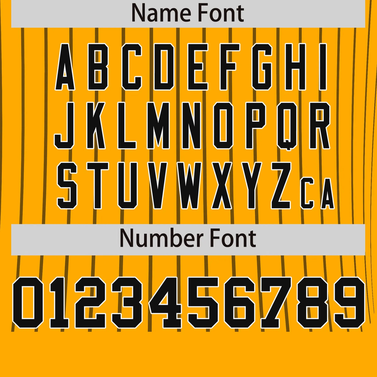 Custom Yellow Black-White Pinstripe Pattern Design Performance T-Shirt